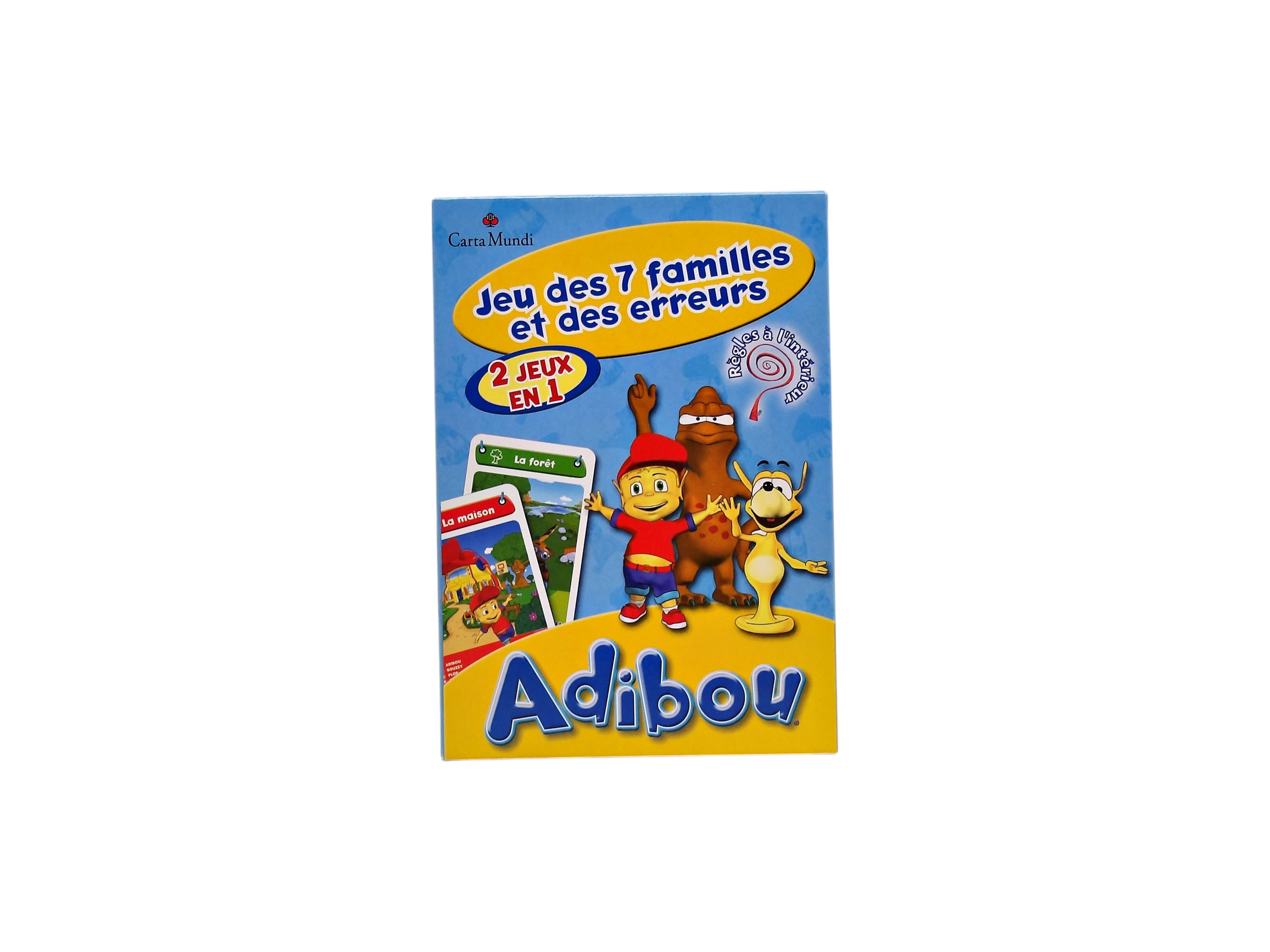 Adibou - Jeu des 7 familles et des erreurs- Édition 2004