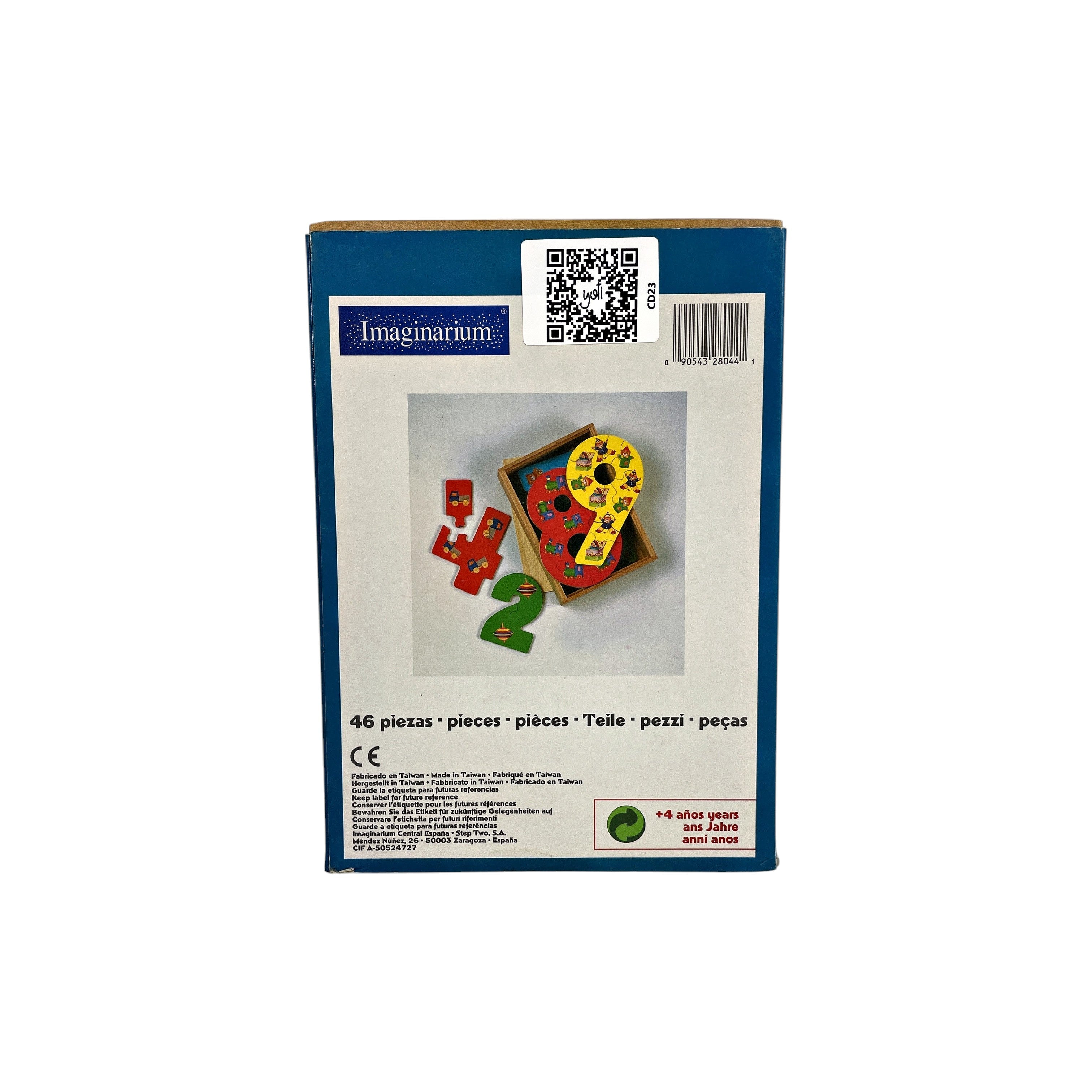 Puzzle chiffres en bois - 46 pièces