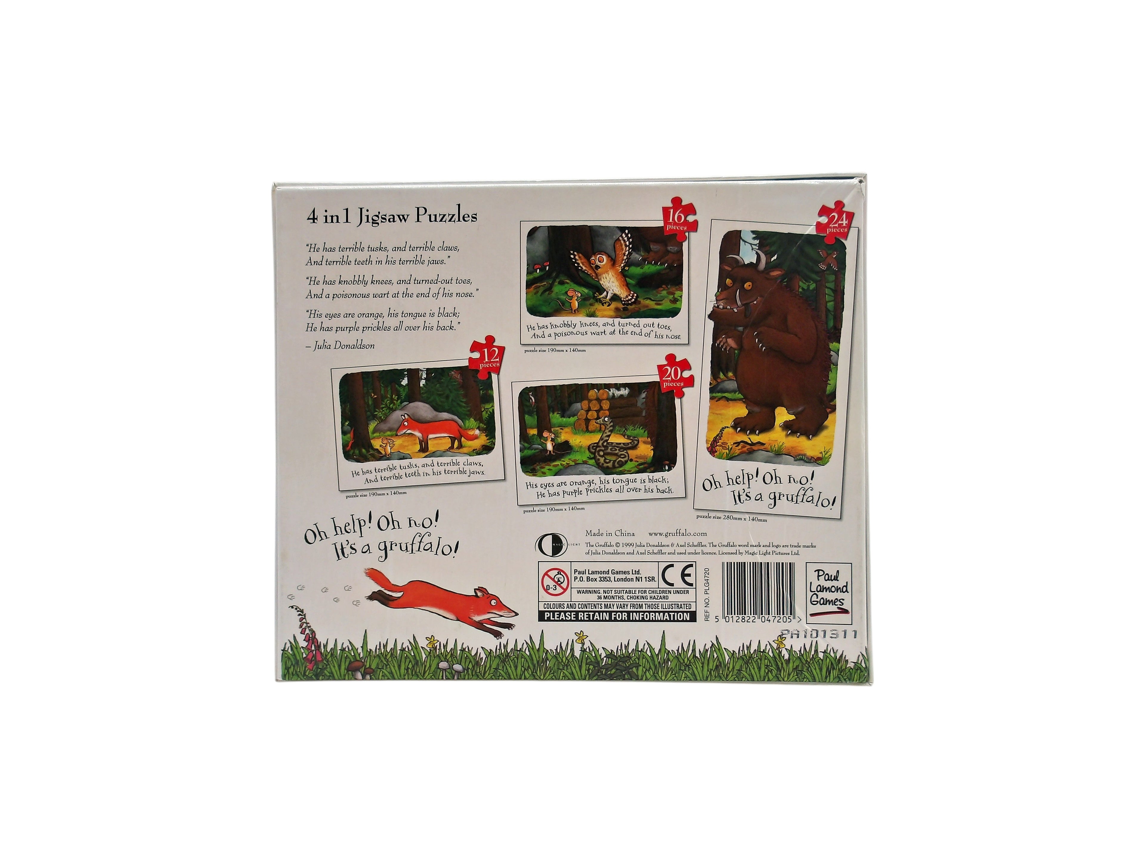 4 Puzzles évolutifs - The Gruffalo