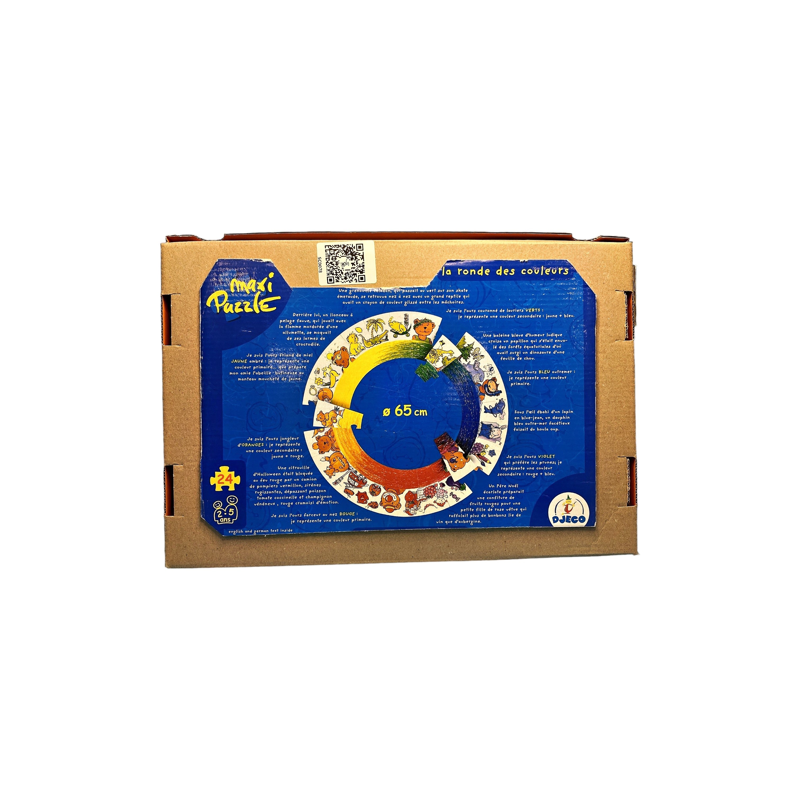 Maxi puzzle - La ronde des couleurs - 24 pièces