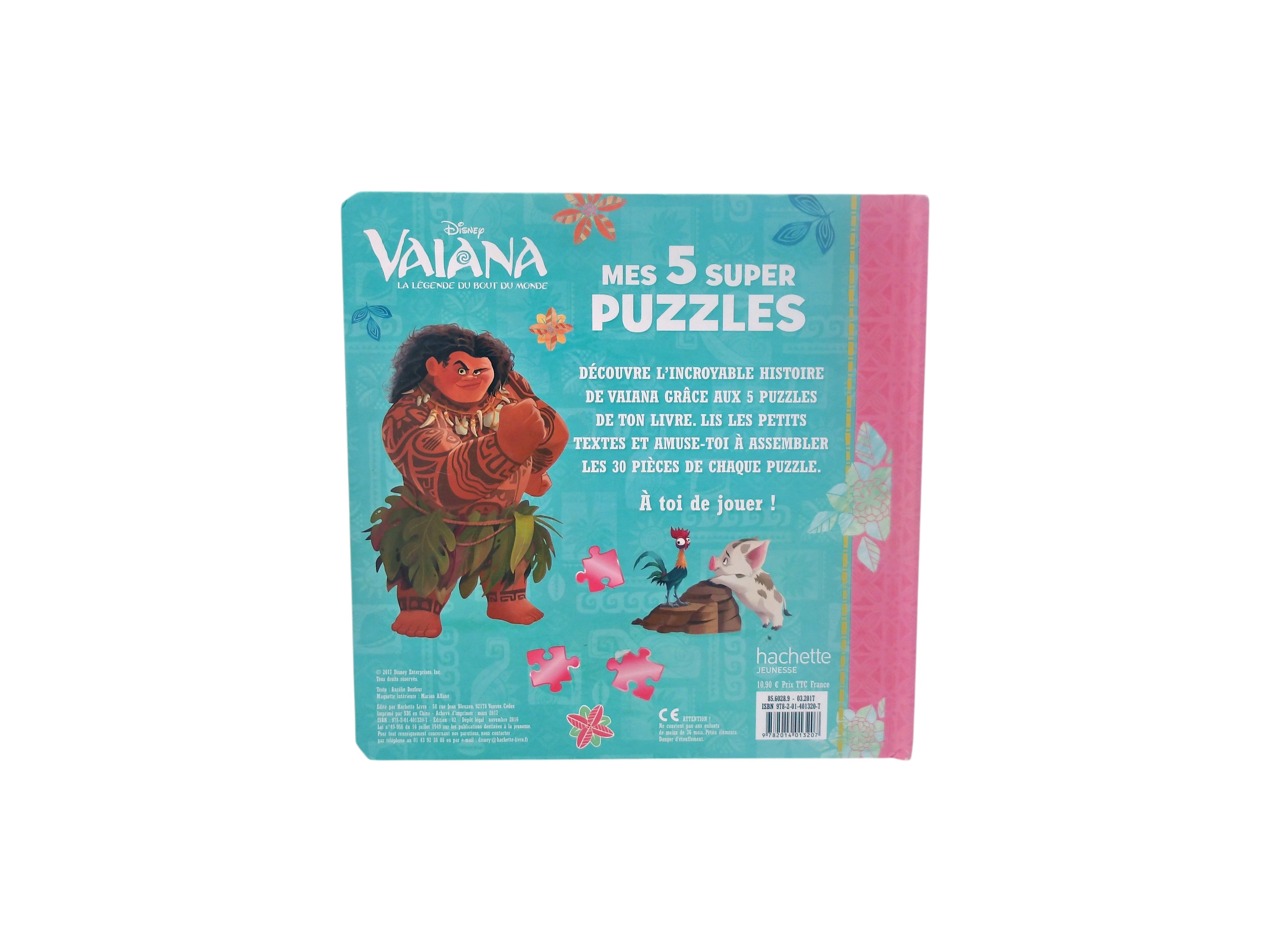 Vaïana - Mes 5 super puzzles - 30 pièces