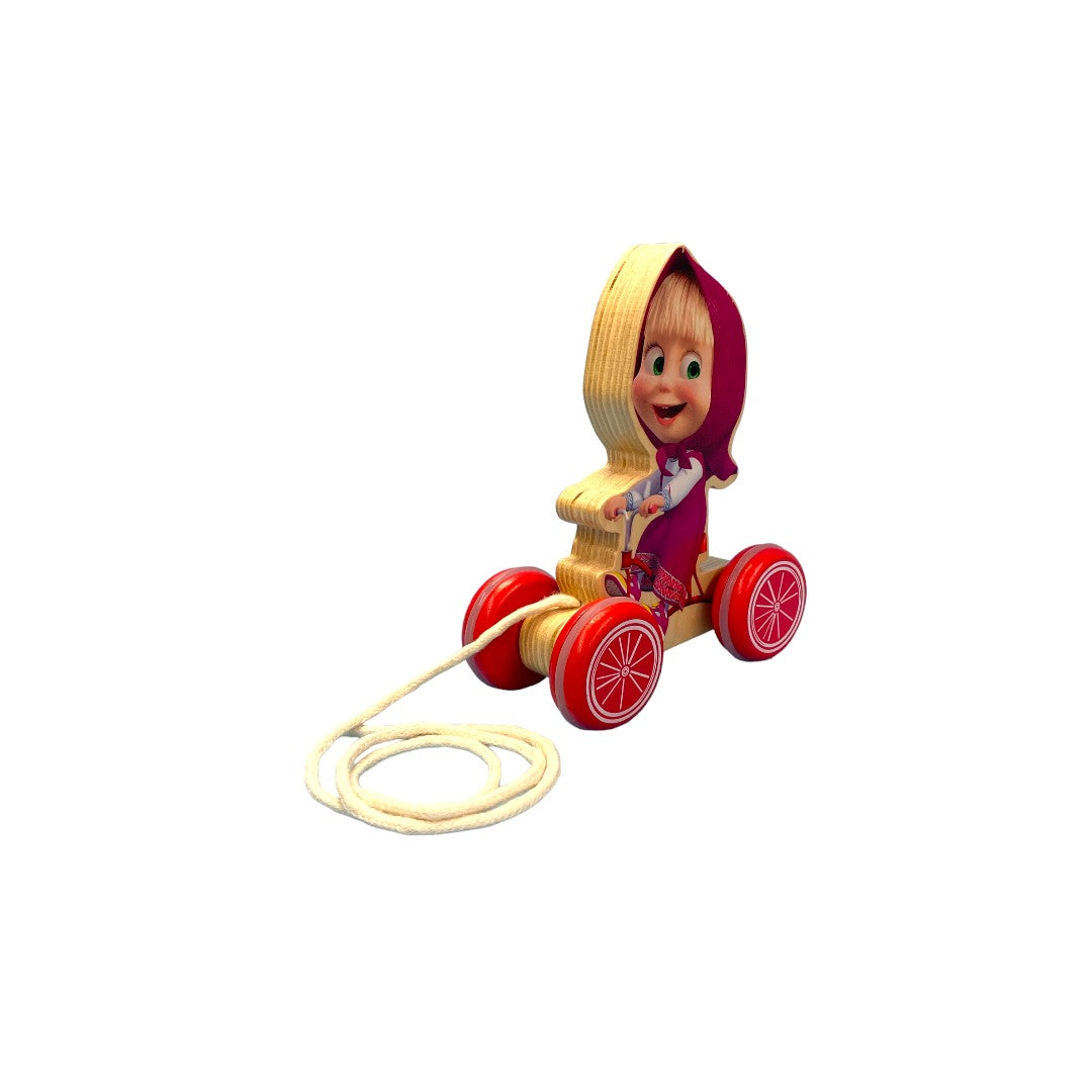 Jouet à tirer Masha et Michka