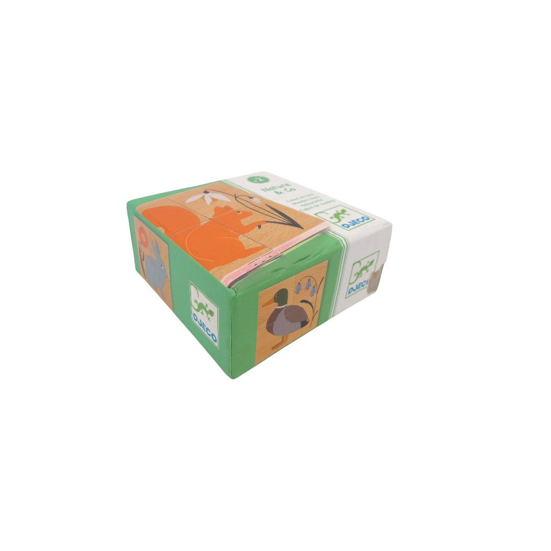 Cube en bois- Nature & Co