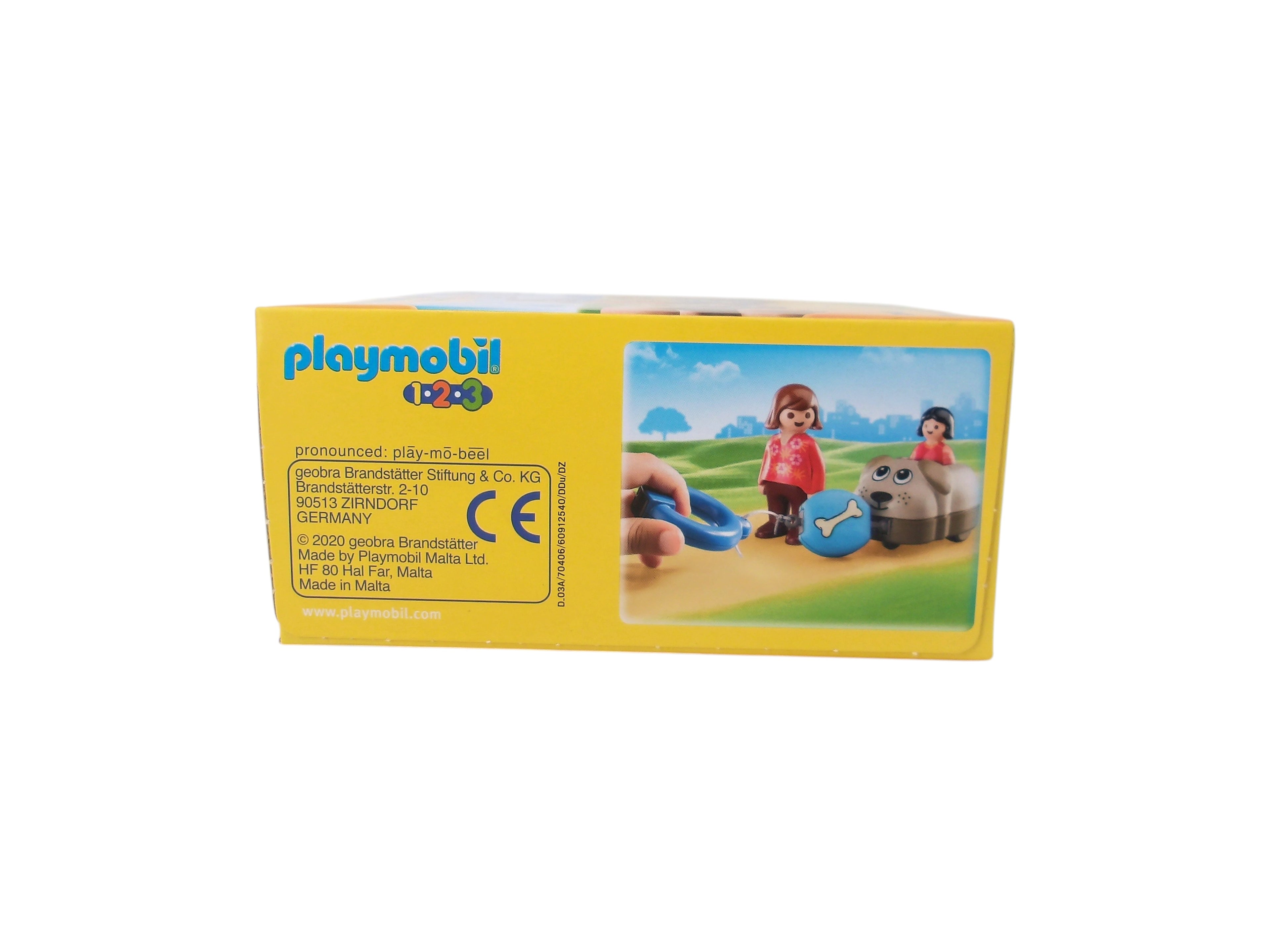 Playmobil 1.2.3 - Wagon chien - Set 70406