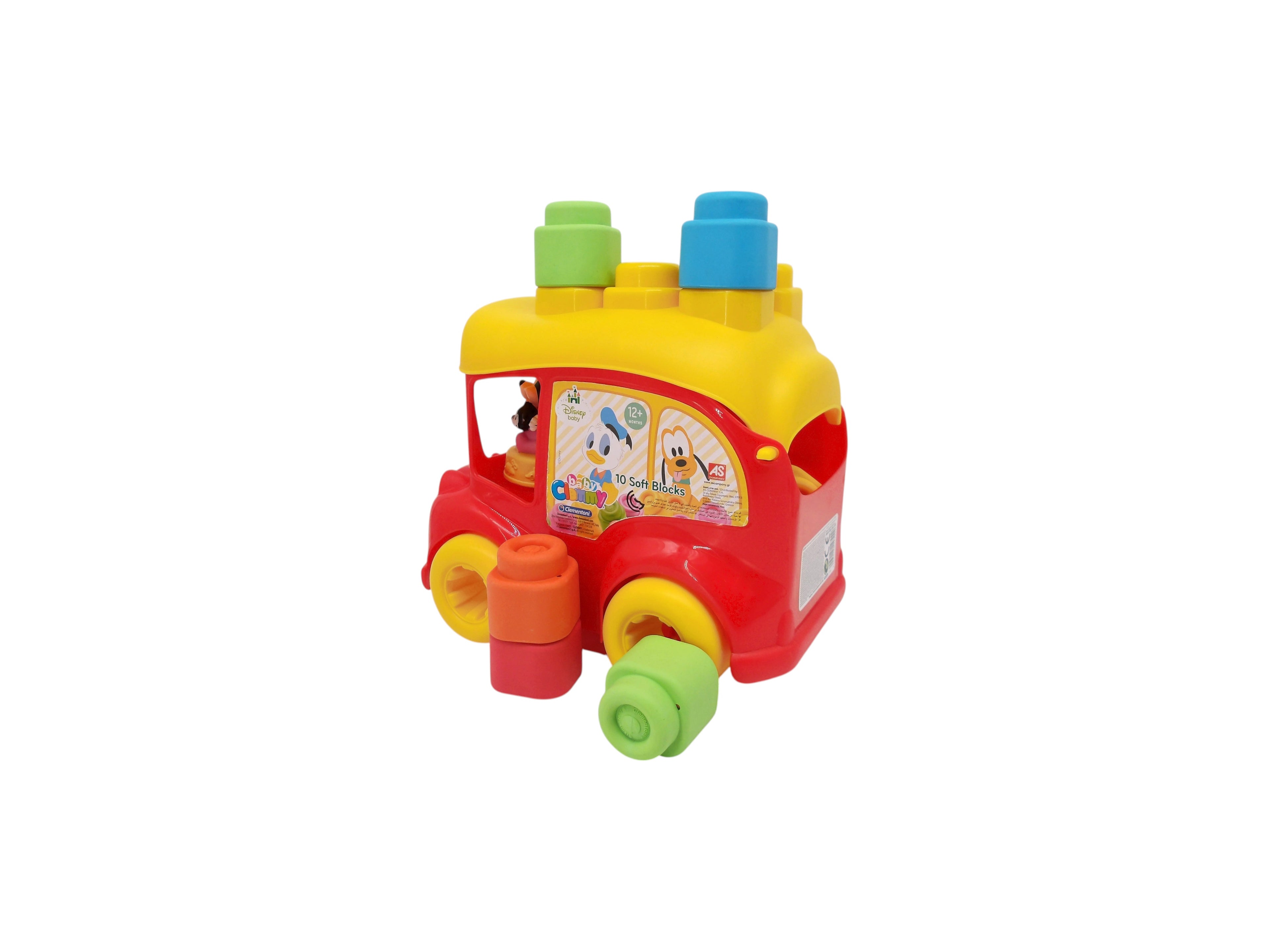 Baby Clemmy - Le bus Disney - 10 cubes souples