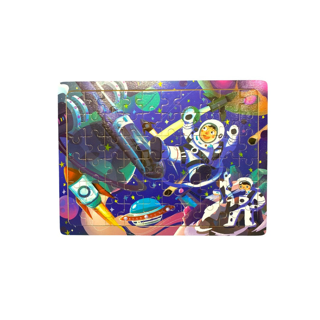 Puzzles cadres - Espace et trafic routier - 2x60 pièces