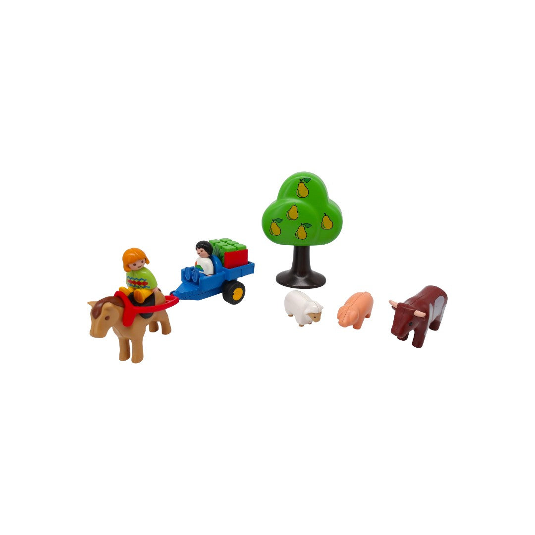 Playmobil 1.2.3. - Enfants et charette - Set 6620