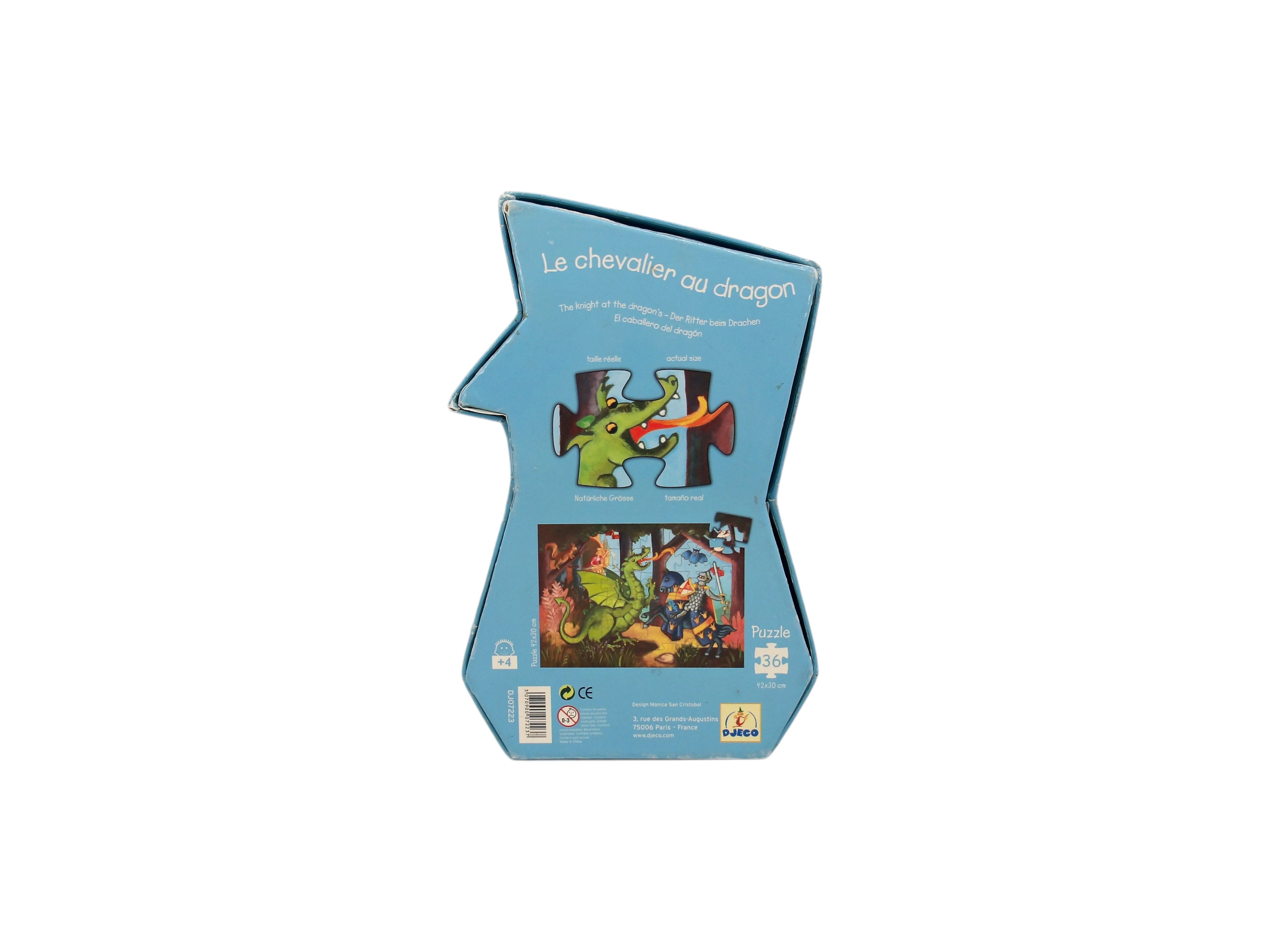 Puzzle - Le chevalier au dragon - 36 pièces