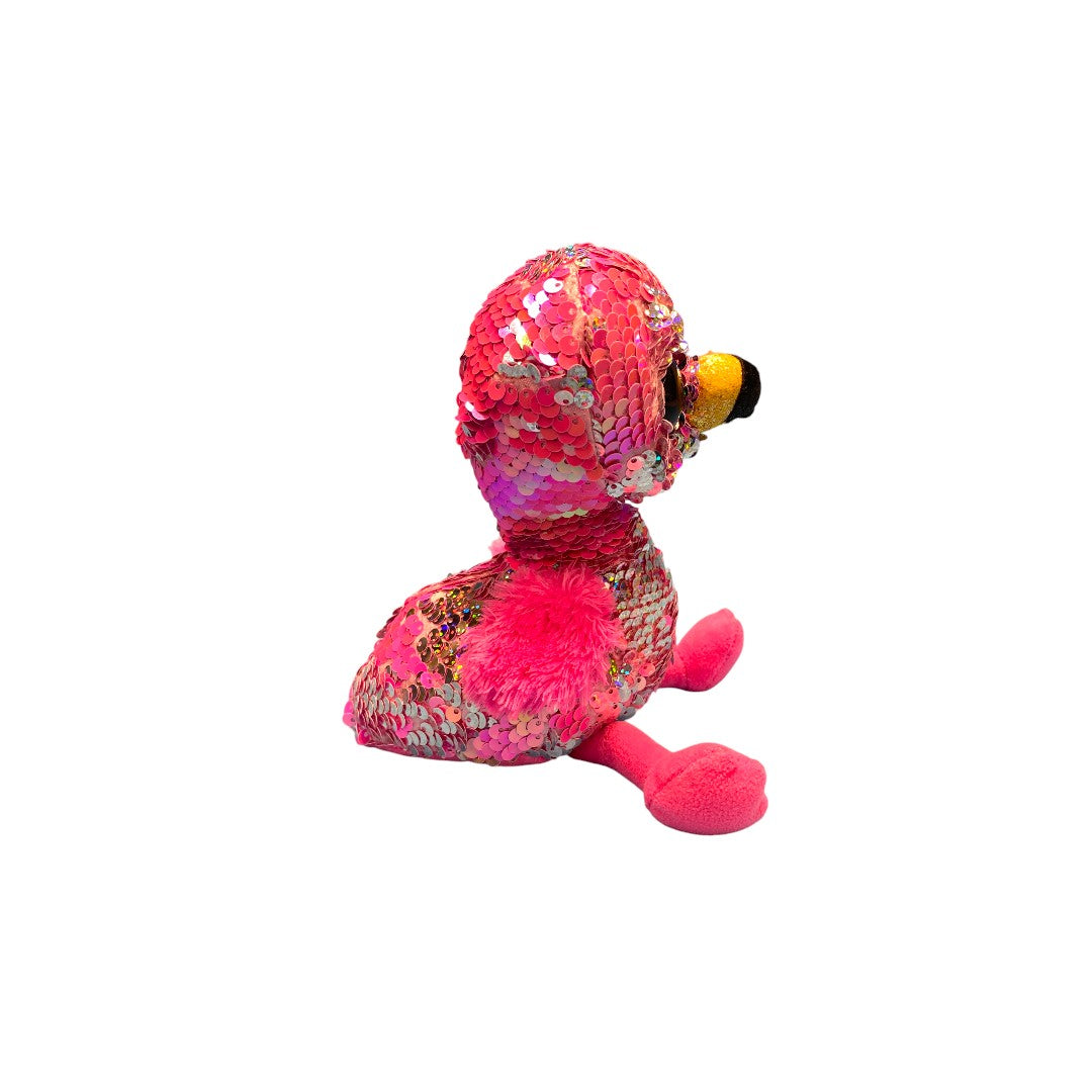 Peluche - Flippables-Peluche à sequins Pinky le flamant rose