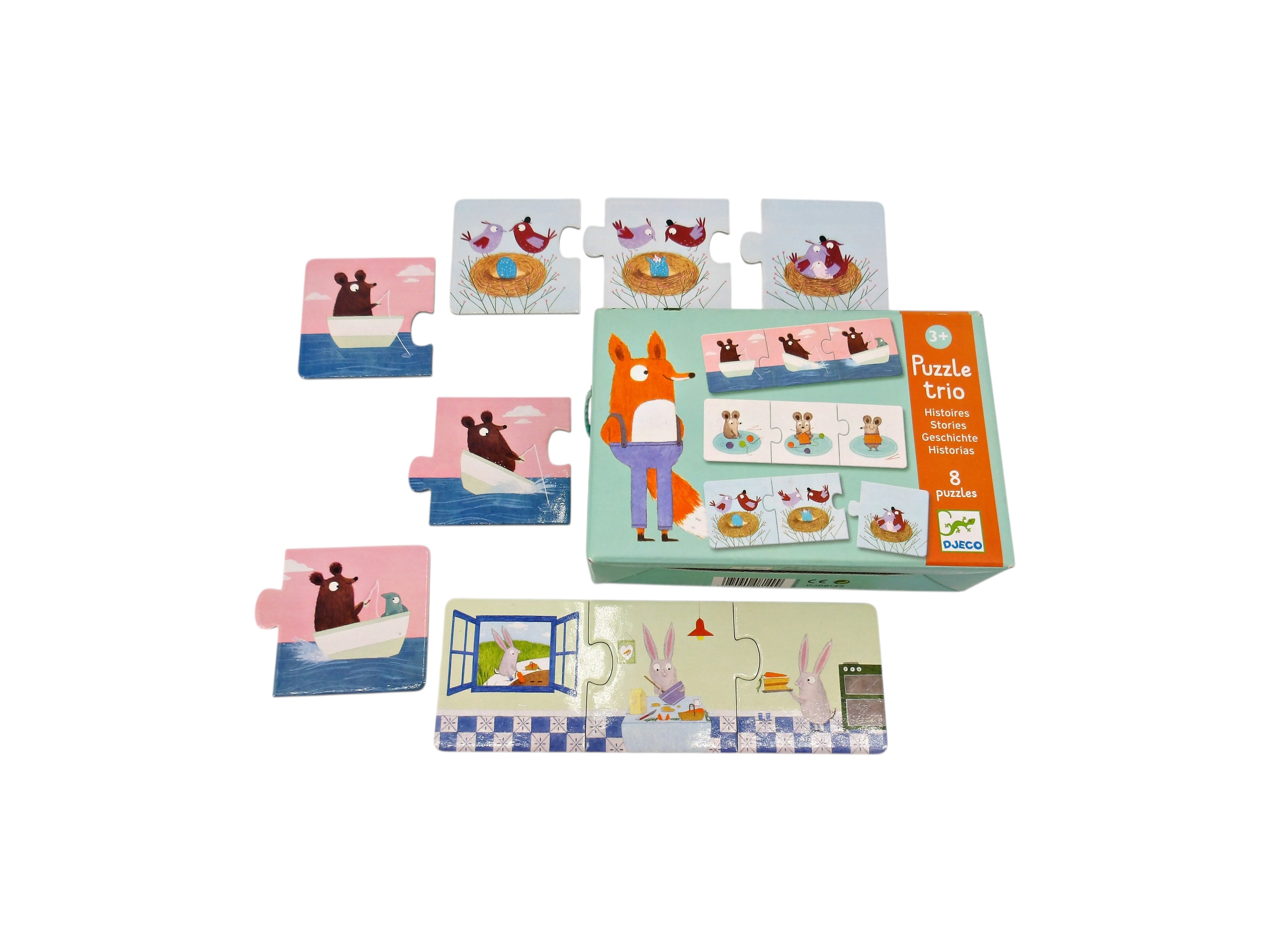 Puzzle Trio Histoires - 8x3 pièces