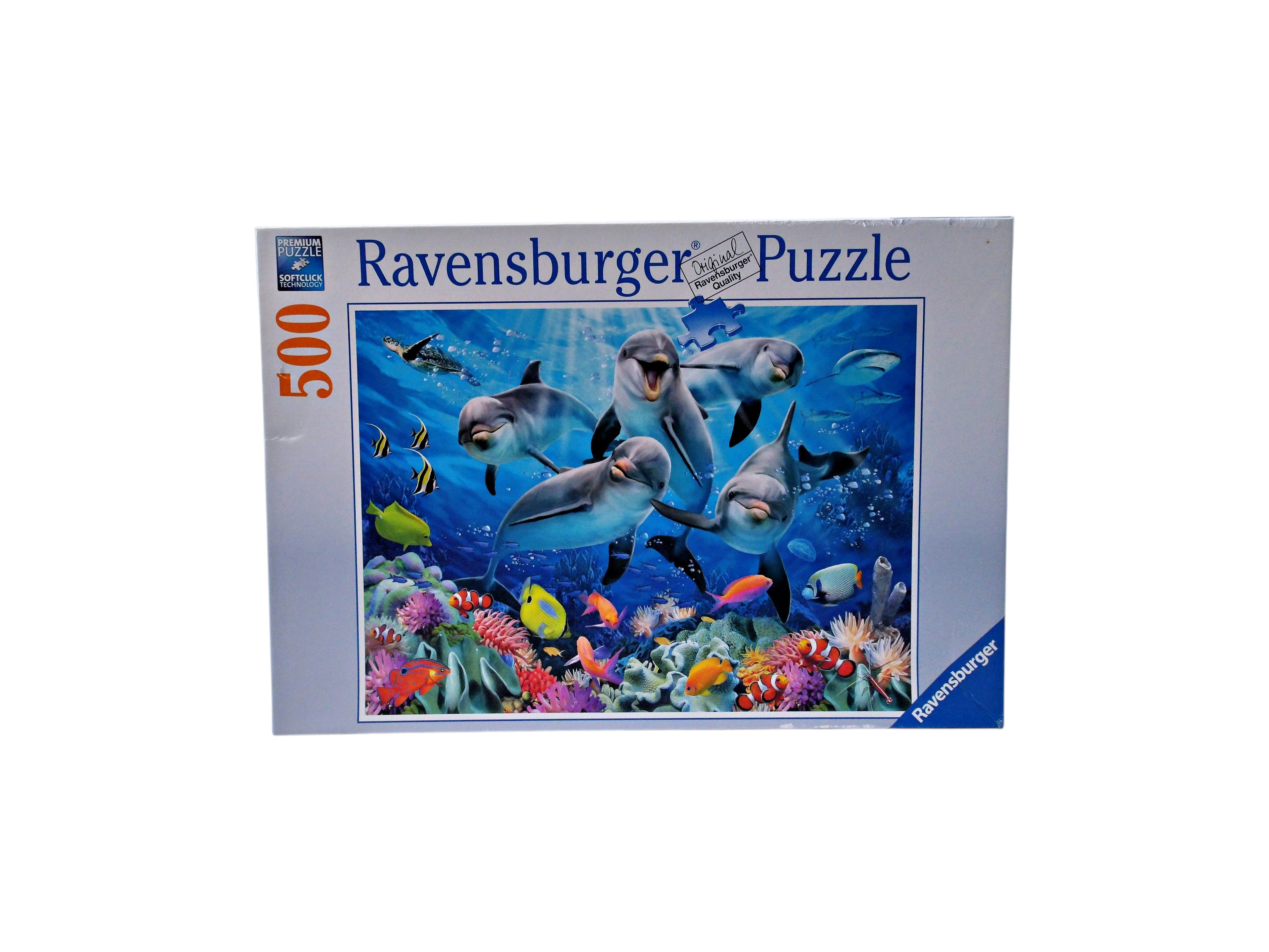 Puzzle 500 pièces - Dauphins sur le récif de corail