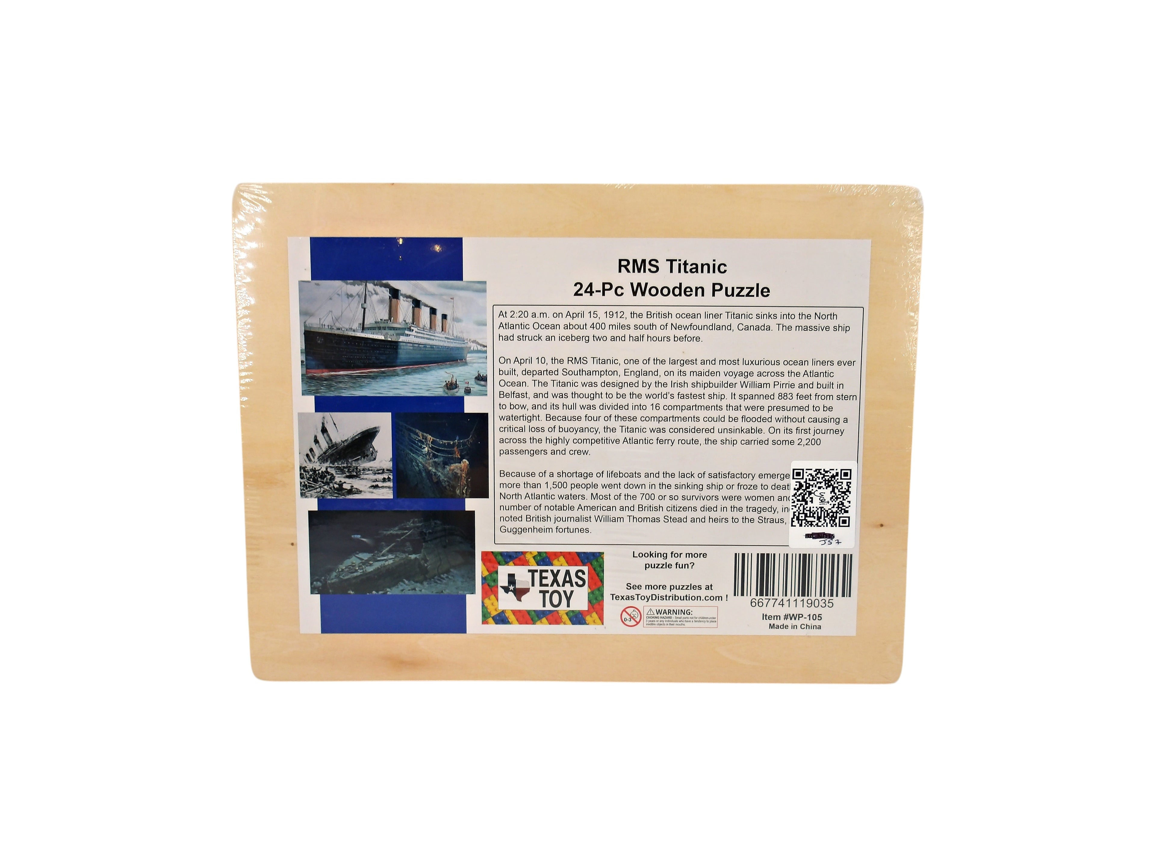 Puzzle bois - Titanic - 24 pièces