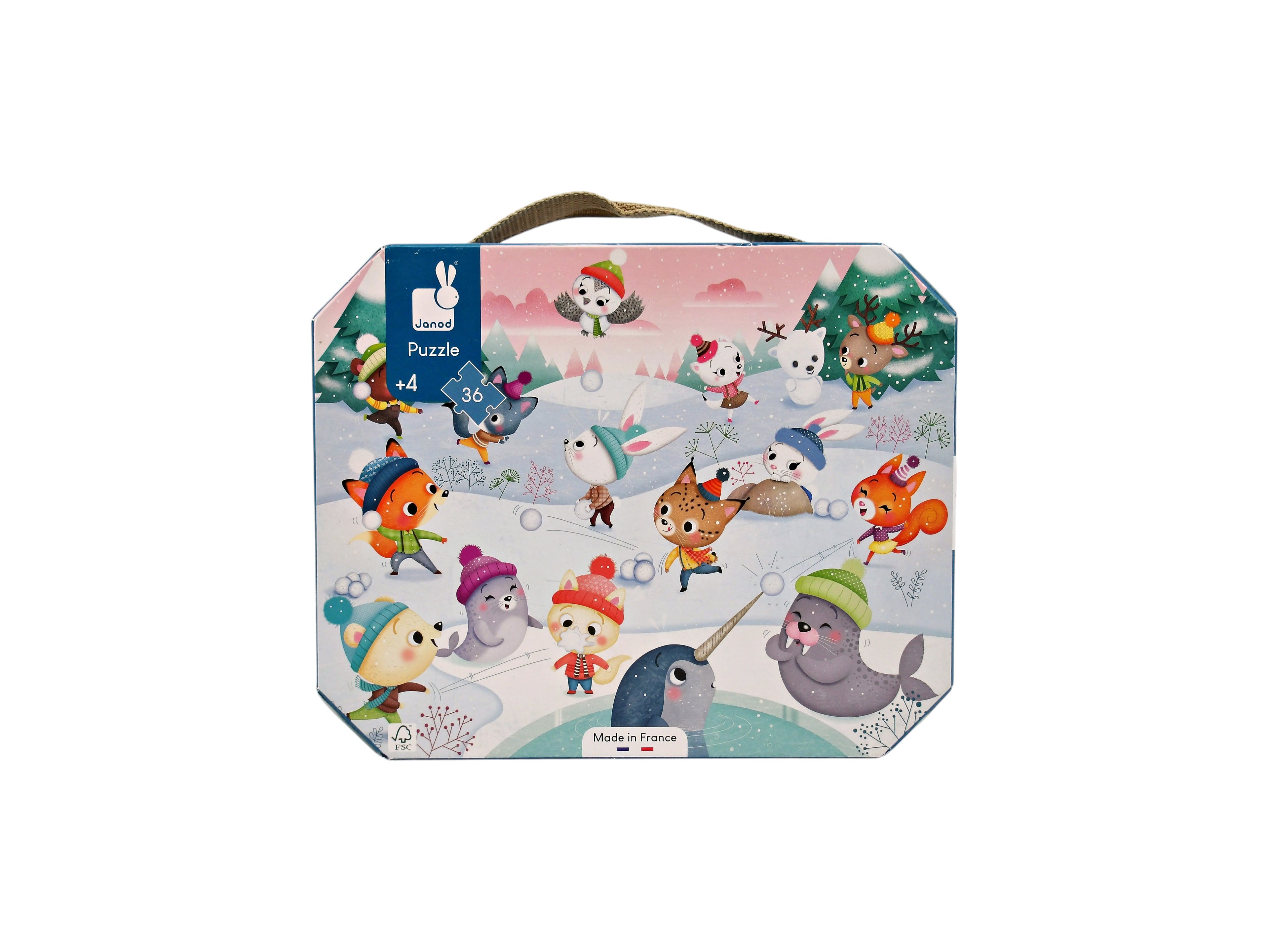 Puzzle valisette - Bataille de boules de neige - 36 pièces- Édition 2019