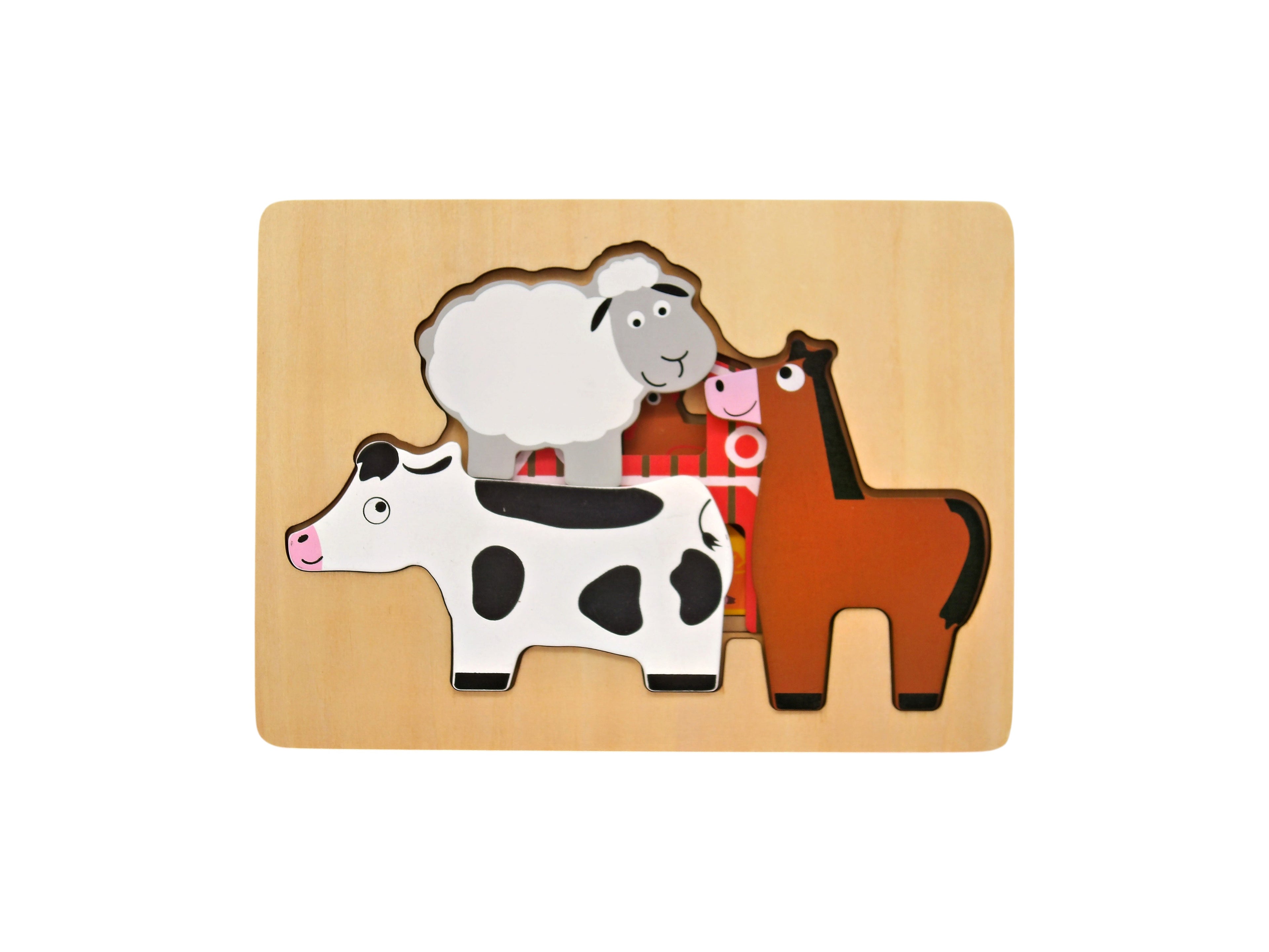 Puzzle à étages - Animaux de la ferme