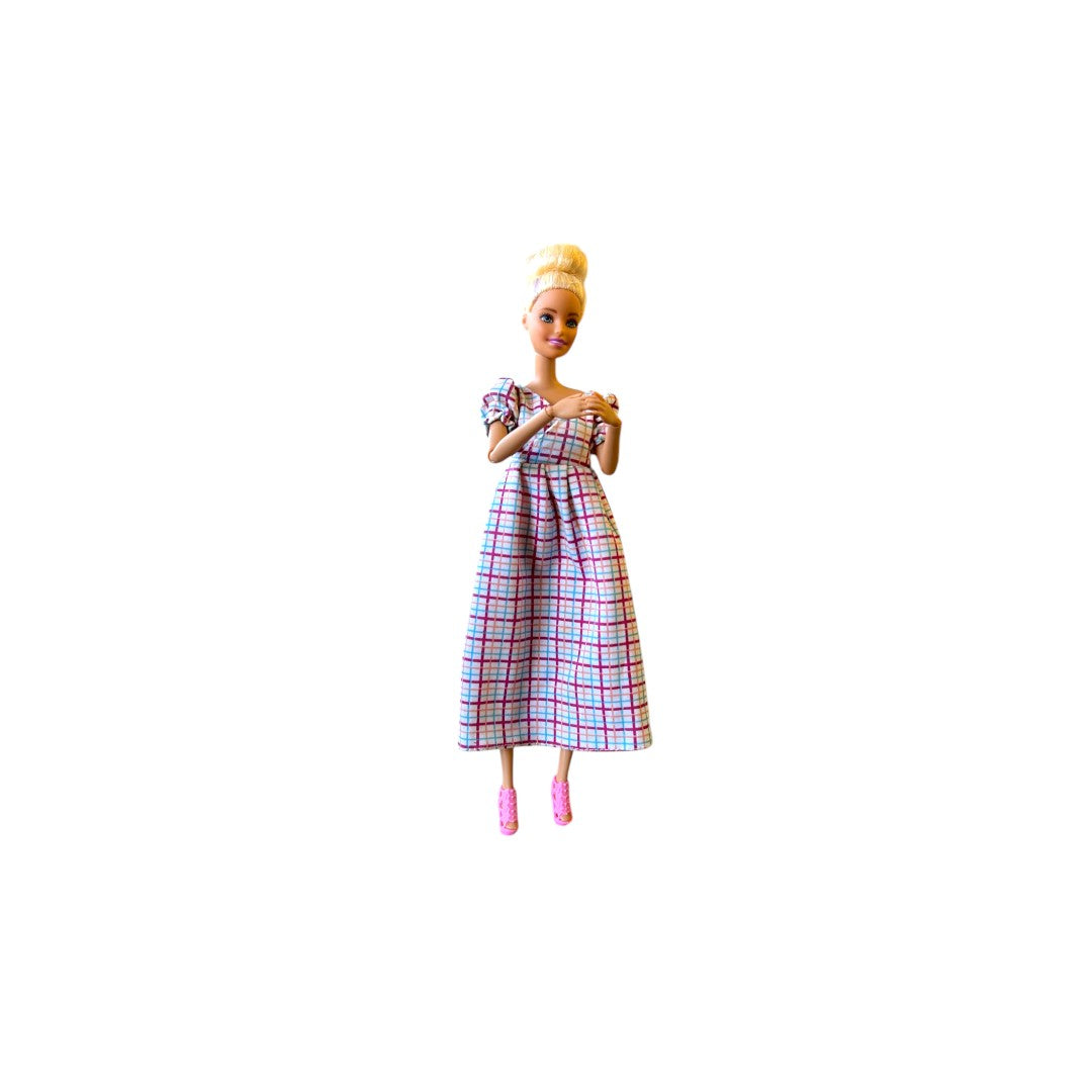 Barbie - Robe à carreaux