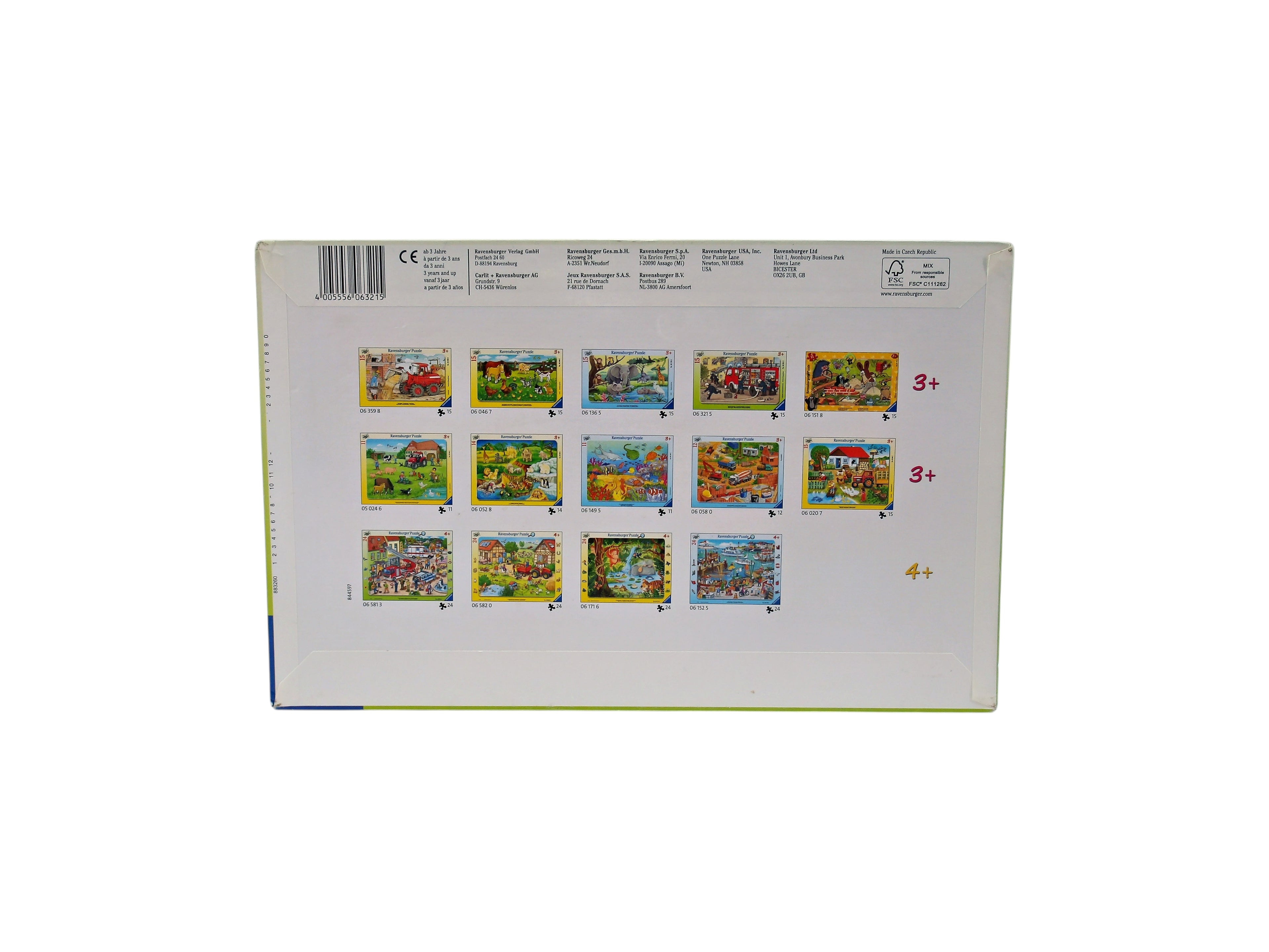 Puzzle - ma voiture de pompier - 15 pièces