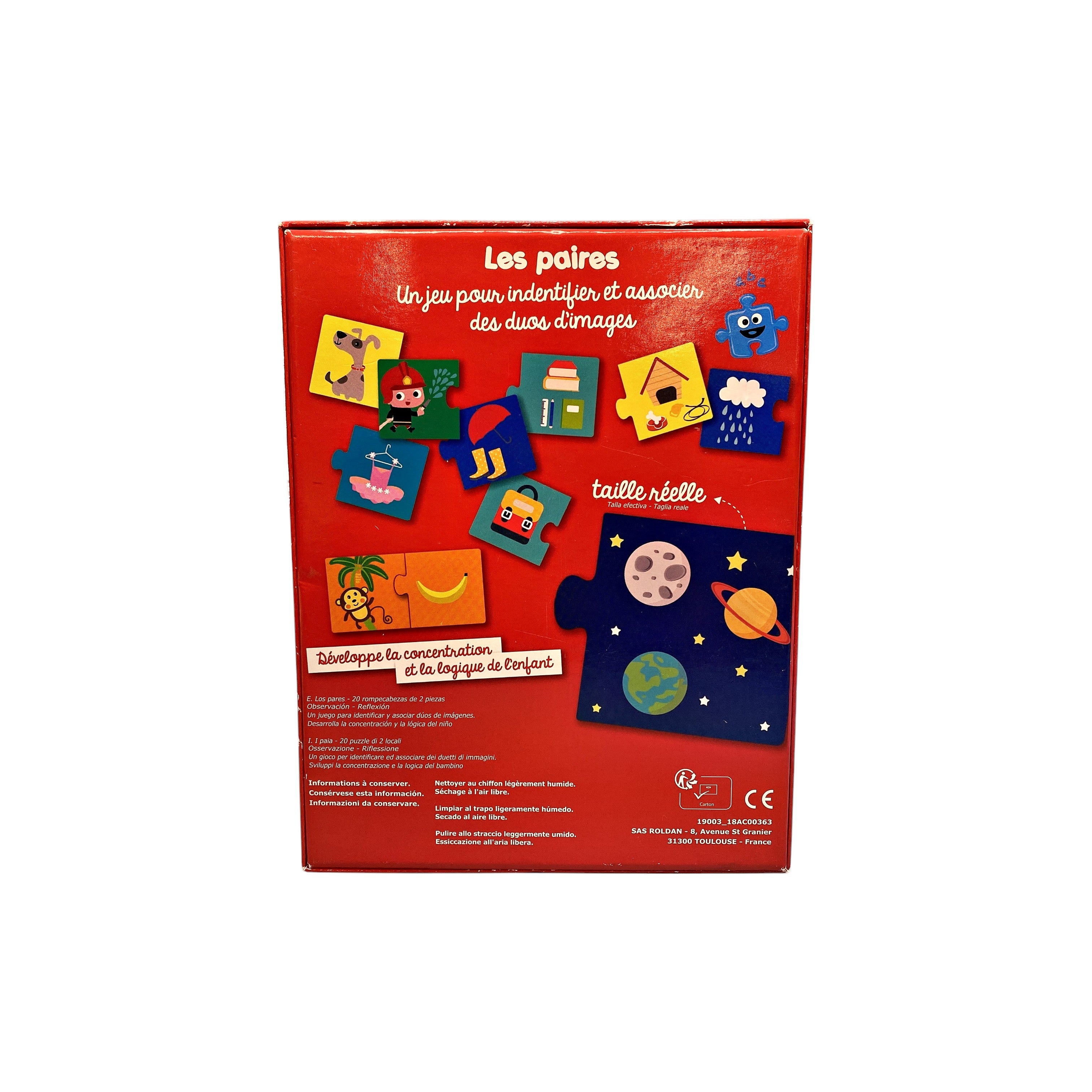 Puzzles - Les paires