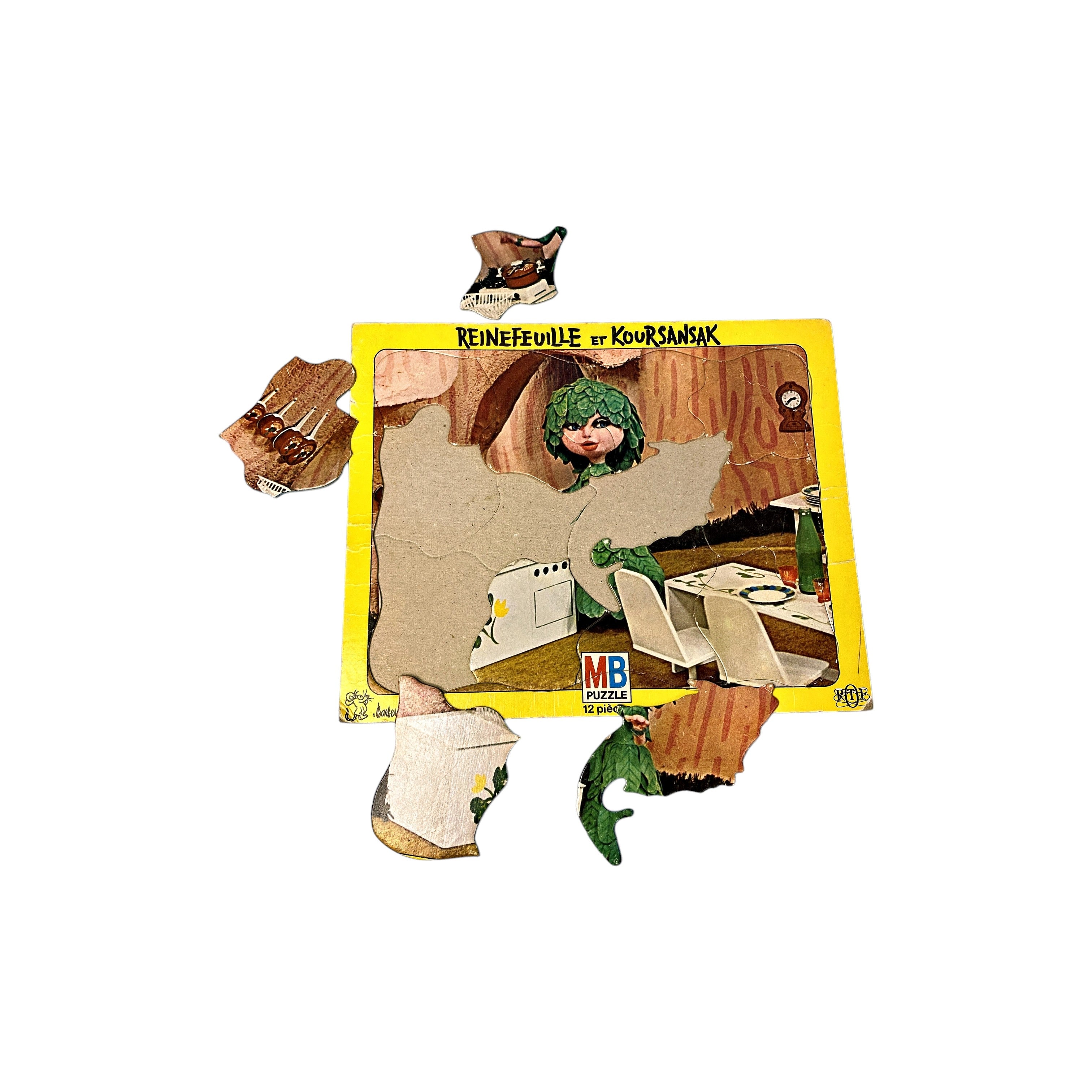 Puzzle cadre - ReinneFeuille et Koursansak - 12 pièces
