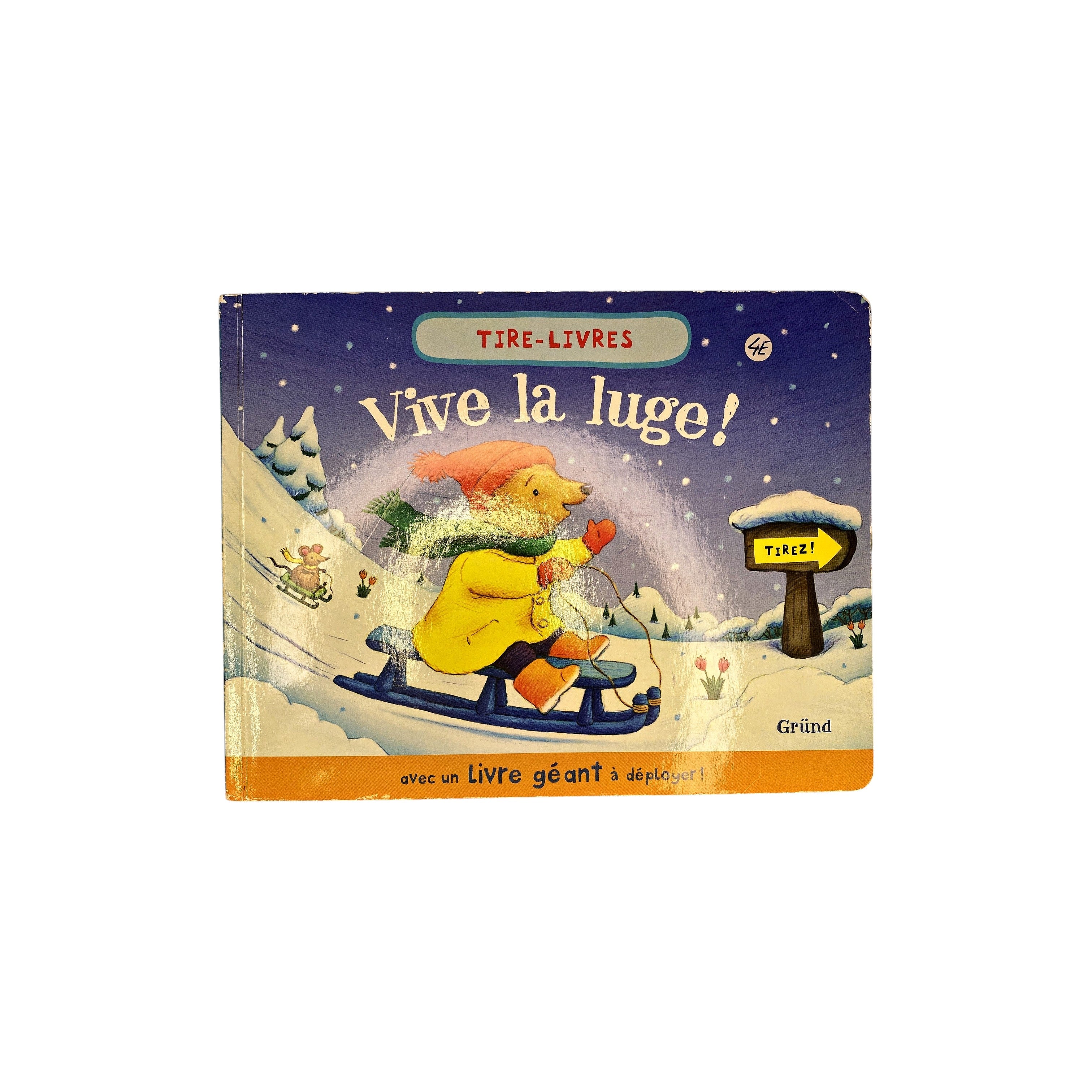 Tire- livres - Vive la luge ! - Livre géant à déployer