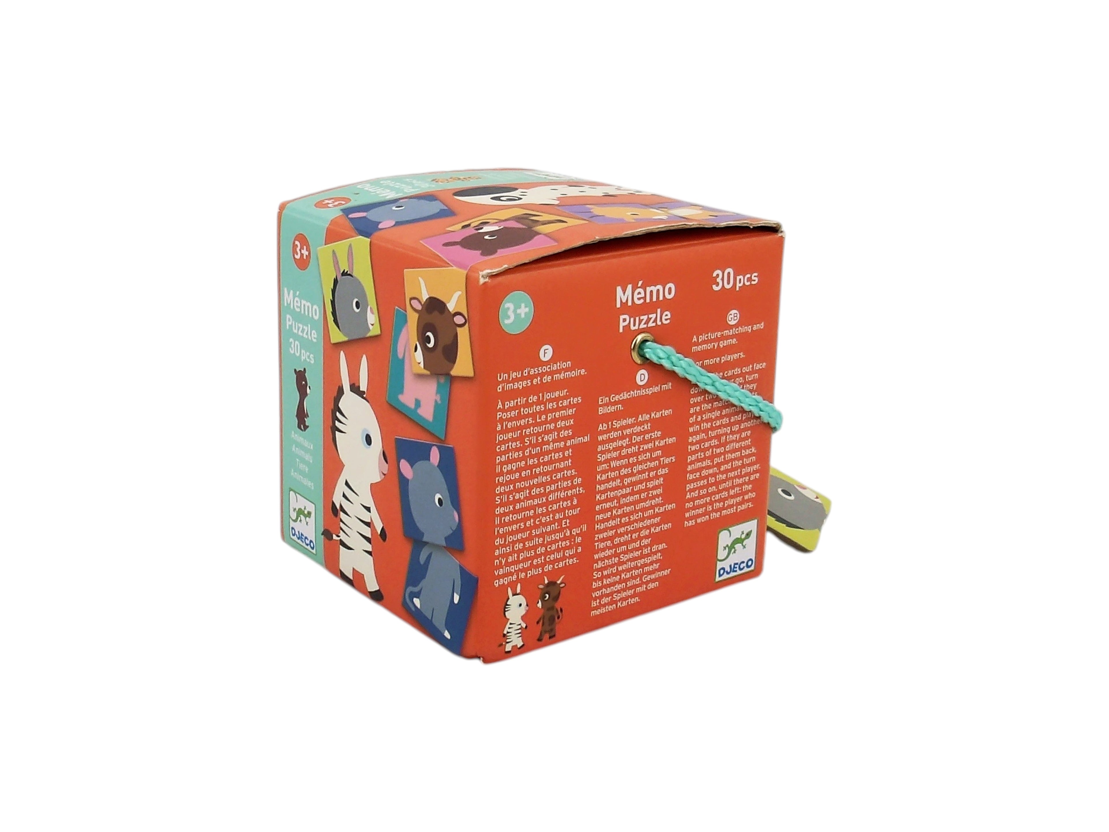 Mémo puzzle - Animaux - 30 pièces