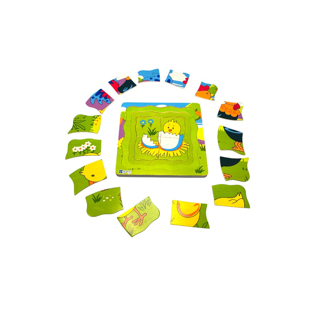 Puzzle en bois - x4