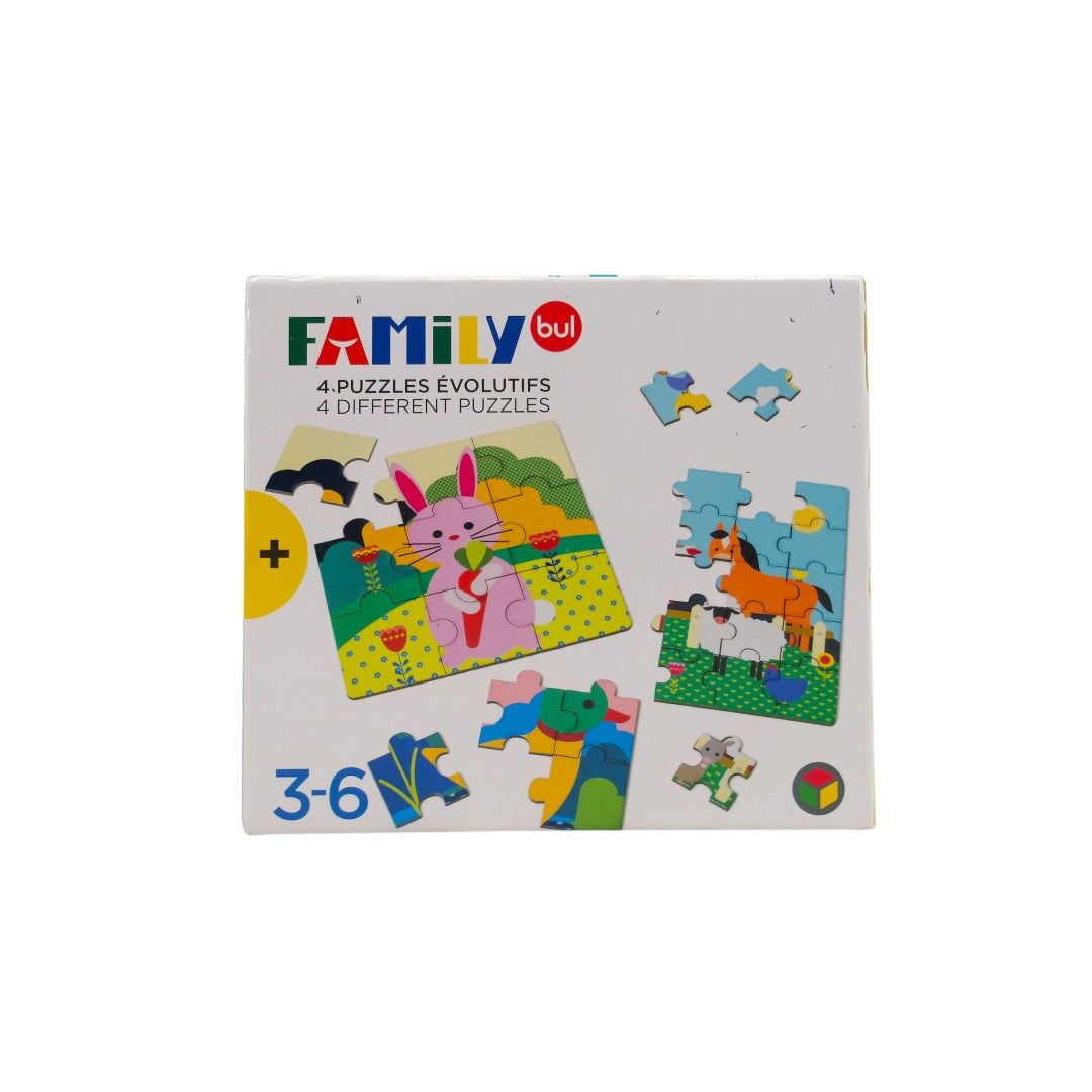 4 puzzles évolutifs - La ferme