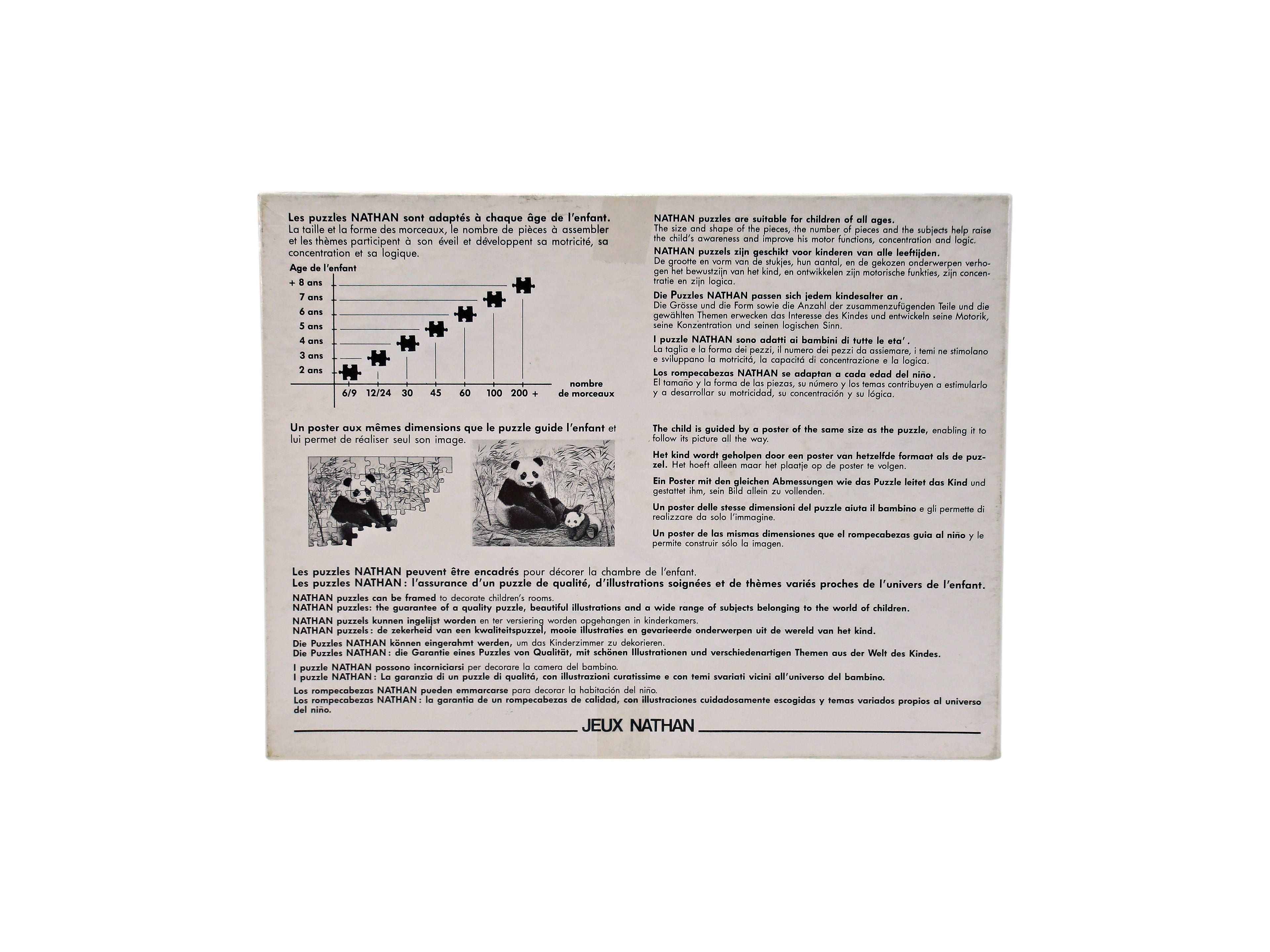 Puzzle - La belle et la bête - 250 pièces- Édition 1995