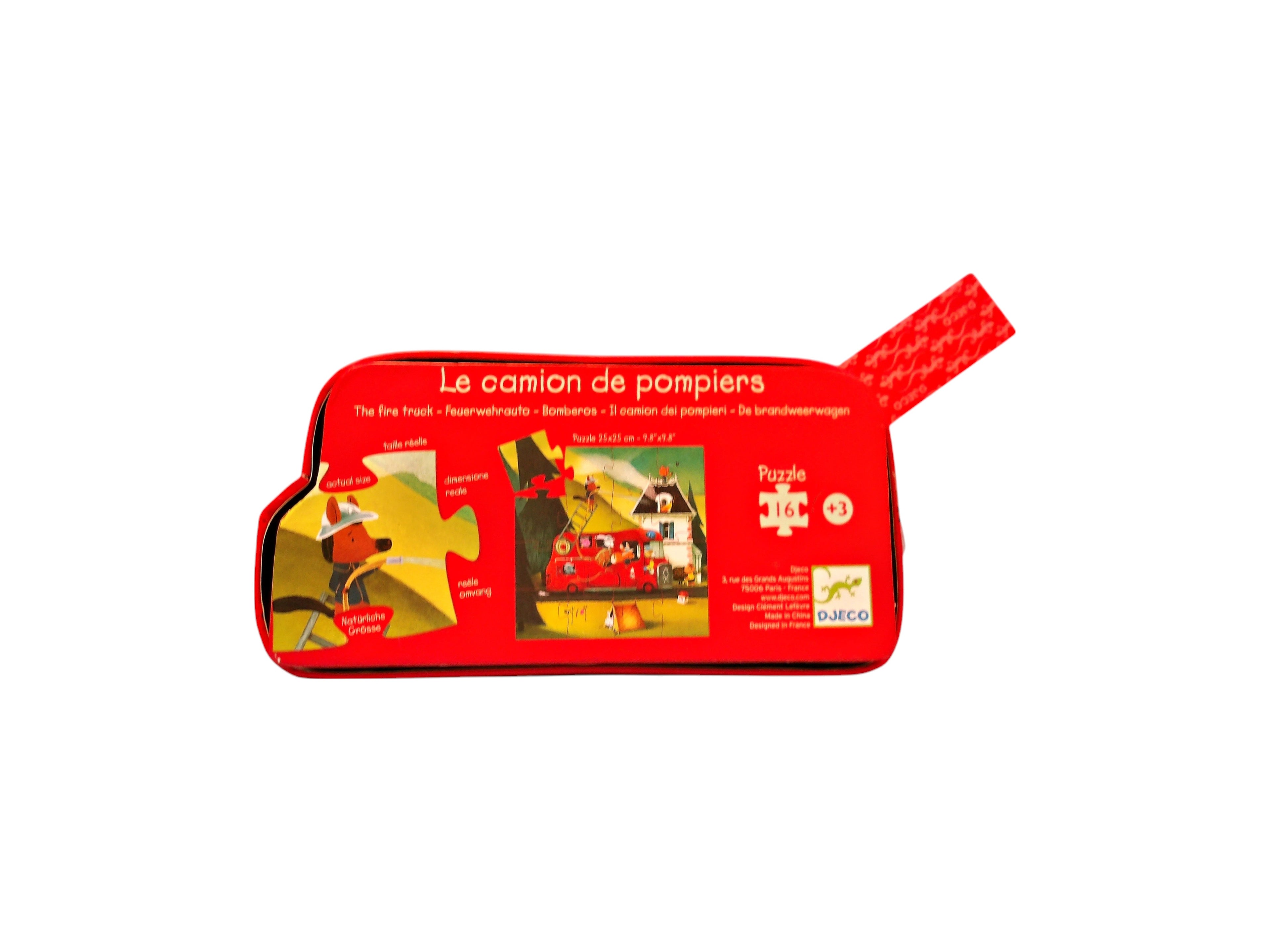 Puzzle - Le camion de pompiers - 16 pièces