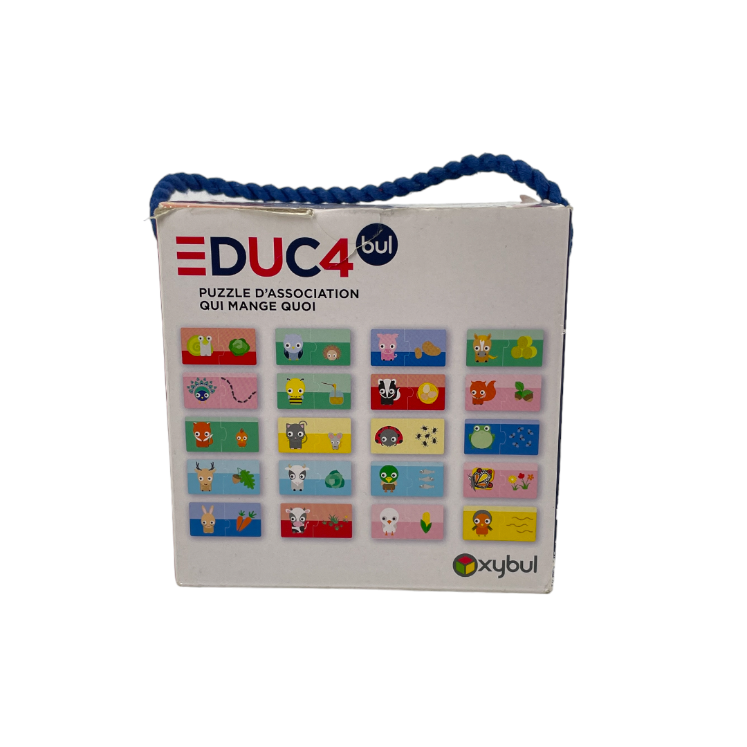 Educa puzzle - Qui mange quoi ?