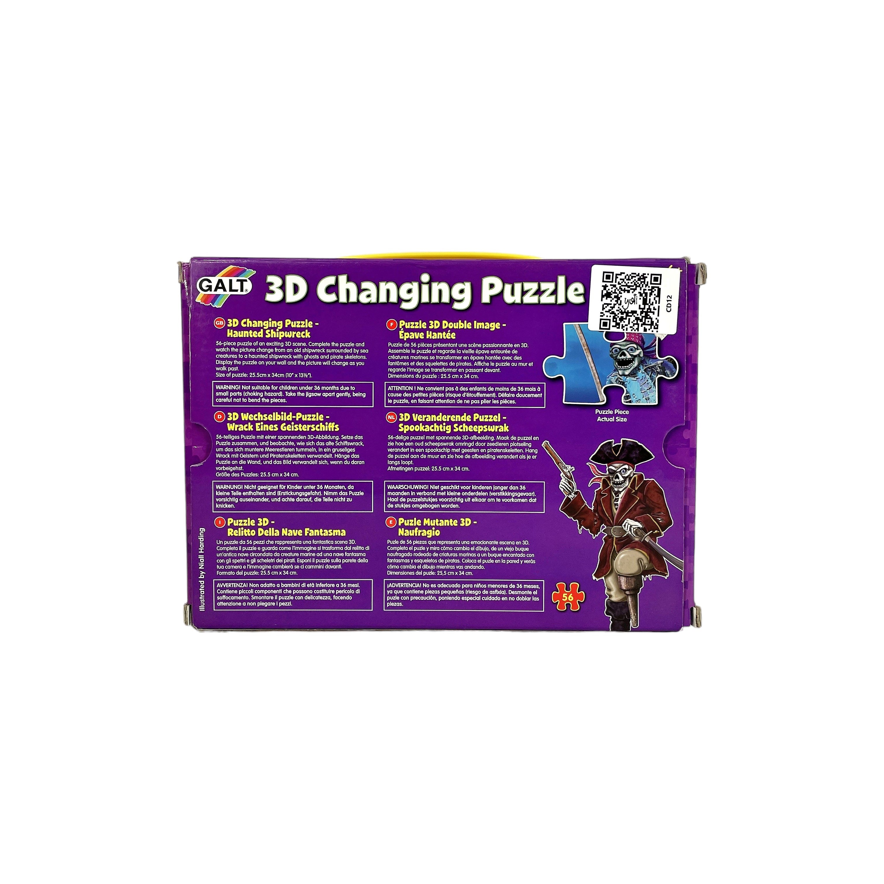 3D Changing puzzle - Fonds marins - 56 pièces- Édition 2010
