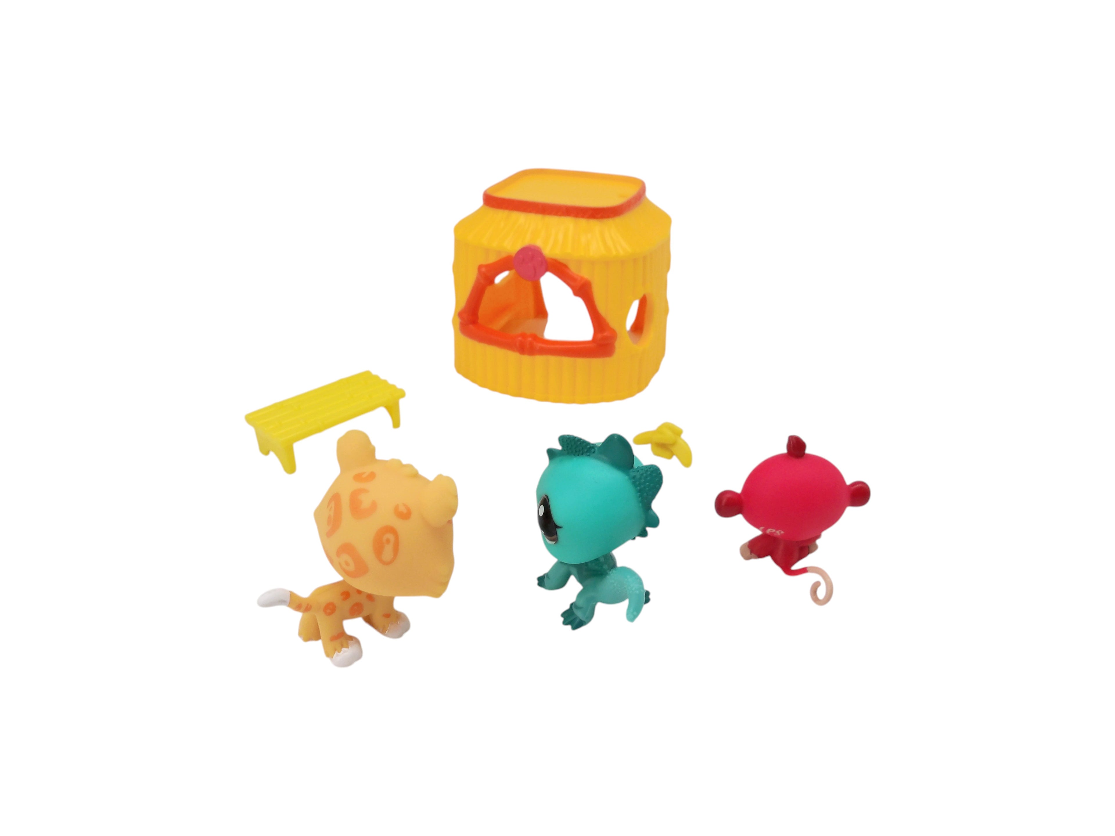 Little Pet Shop - 3 Pets - Tiki jungle