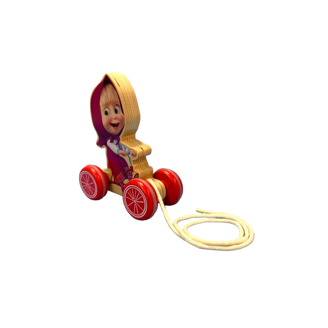 Jouet à tirer Masha et Michka