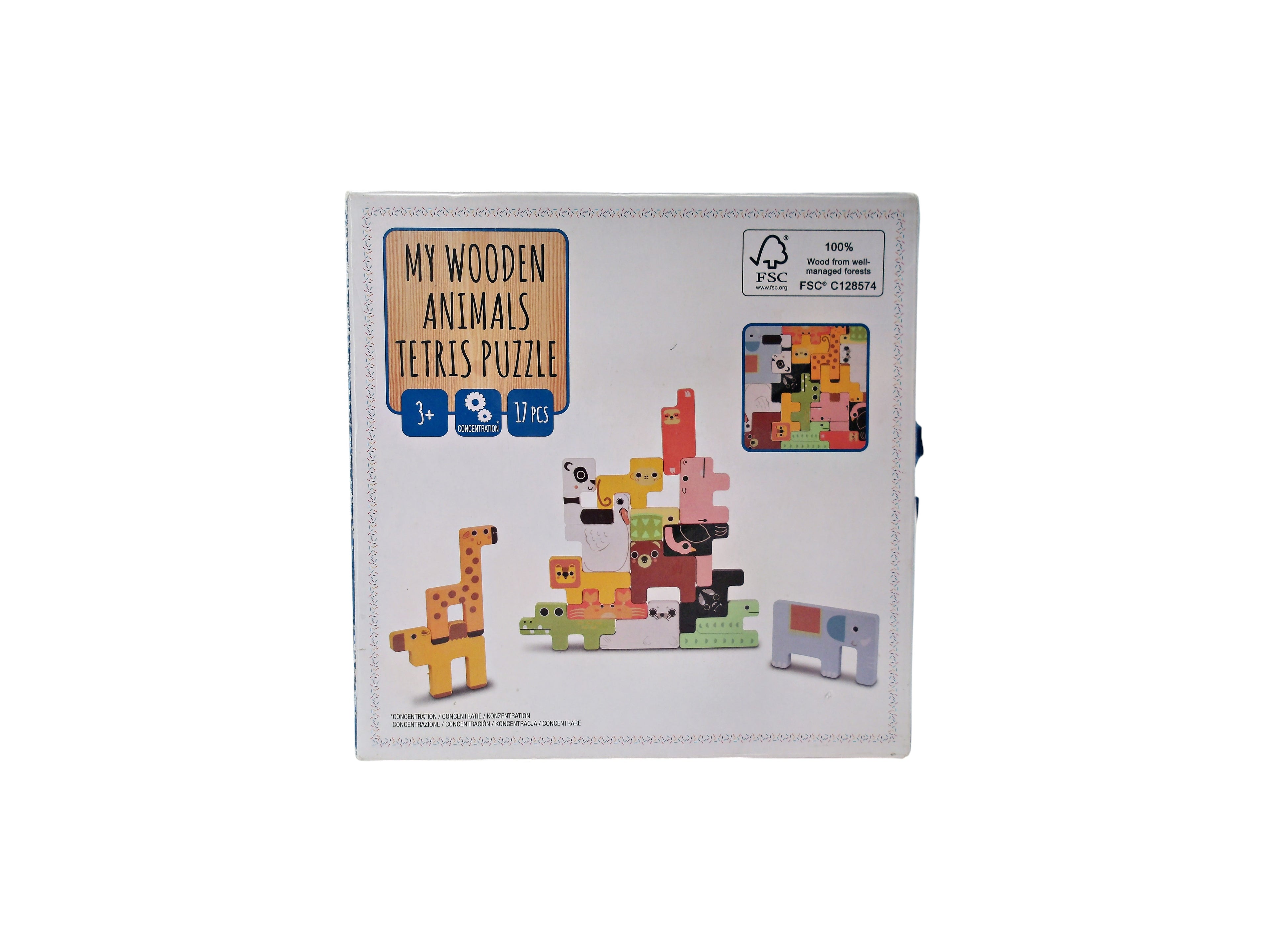 Puzzle animal - Tetris - 17 pièces