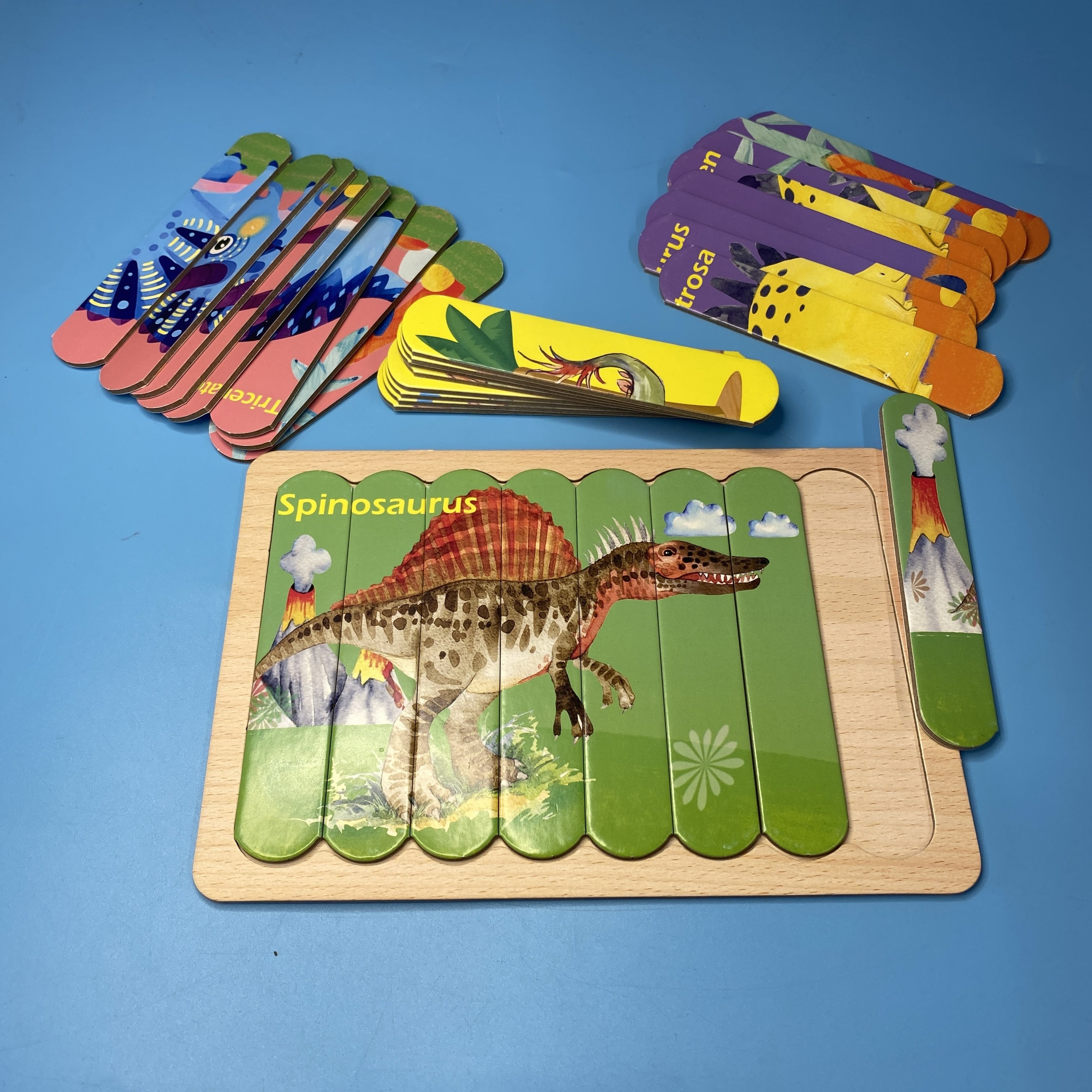Creative strip puzzle - Dinosaures