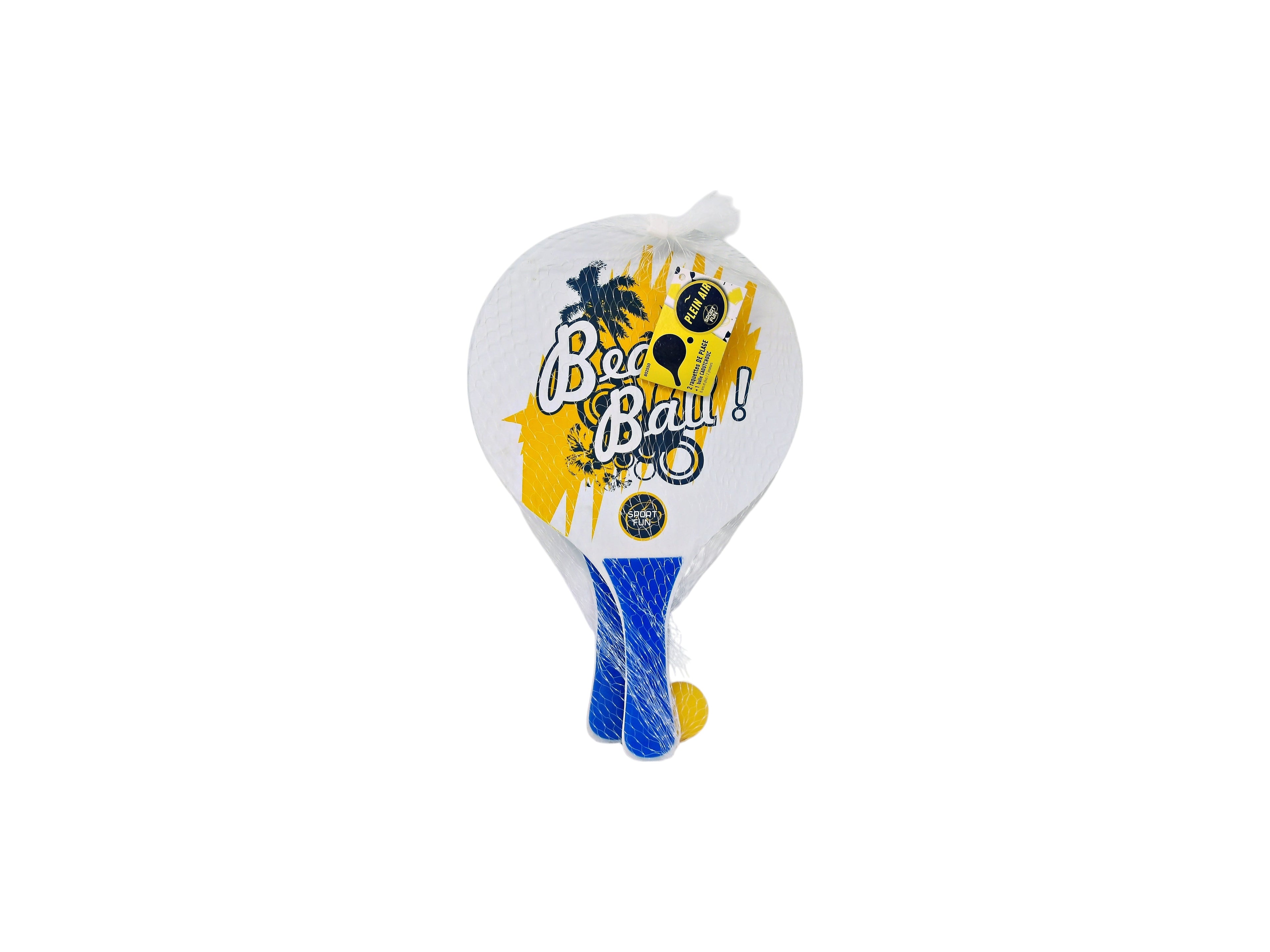 Set de 2 raquettes de plage avec balle