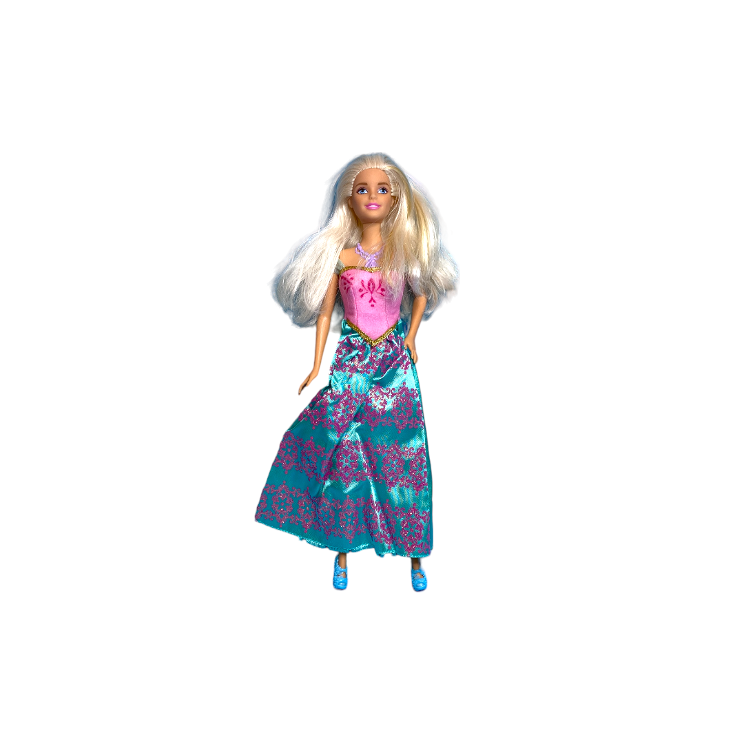 Barbie - Robe verte et rose