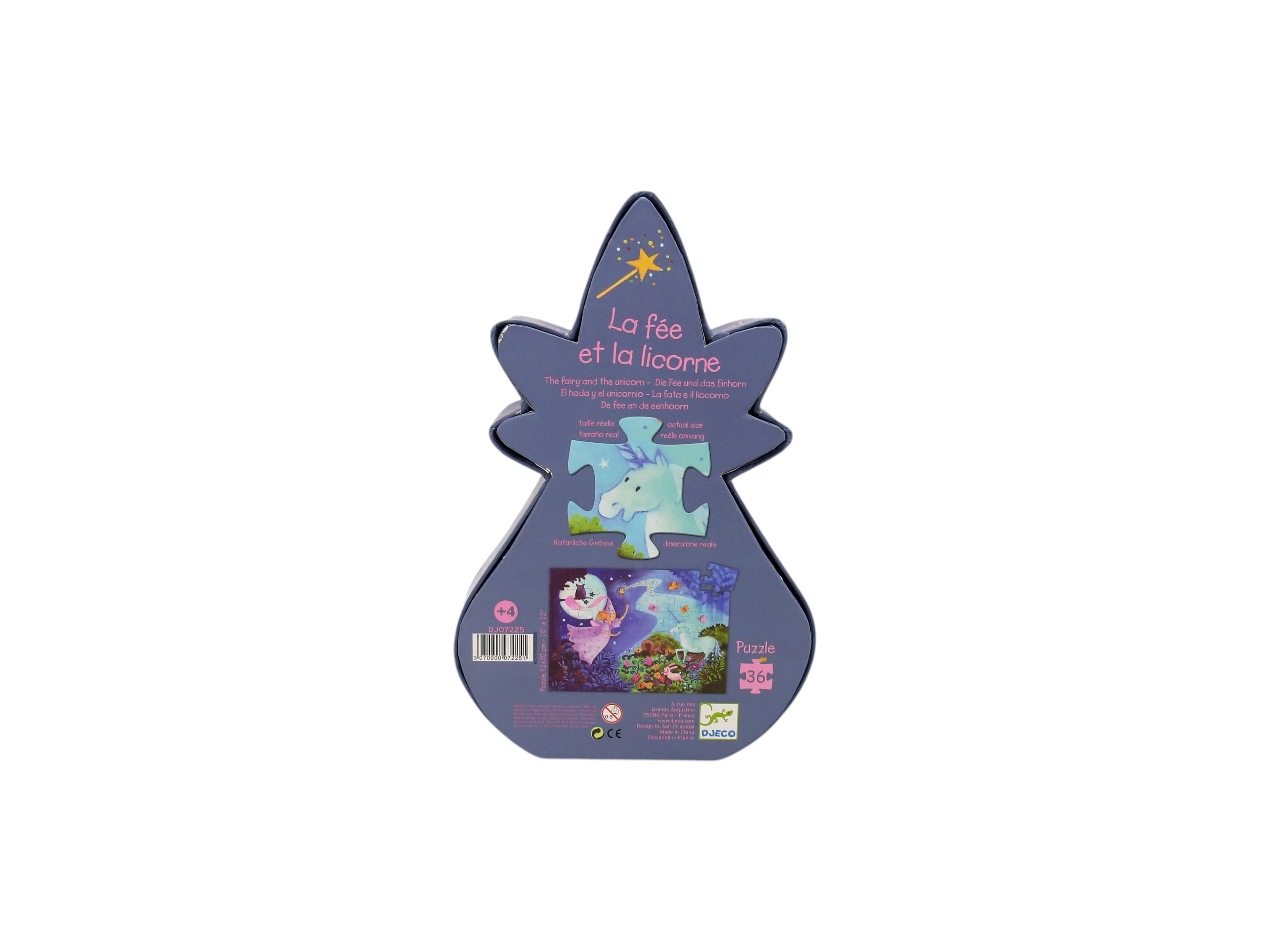 Puzzle - 36 pièces - La fée et la licorne