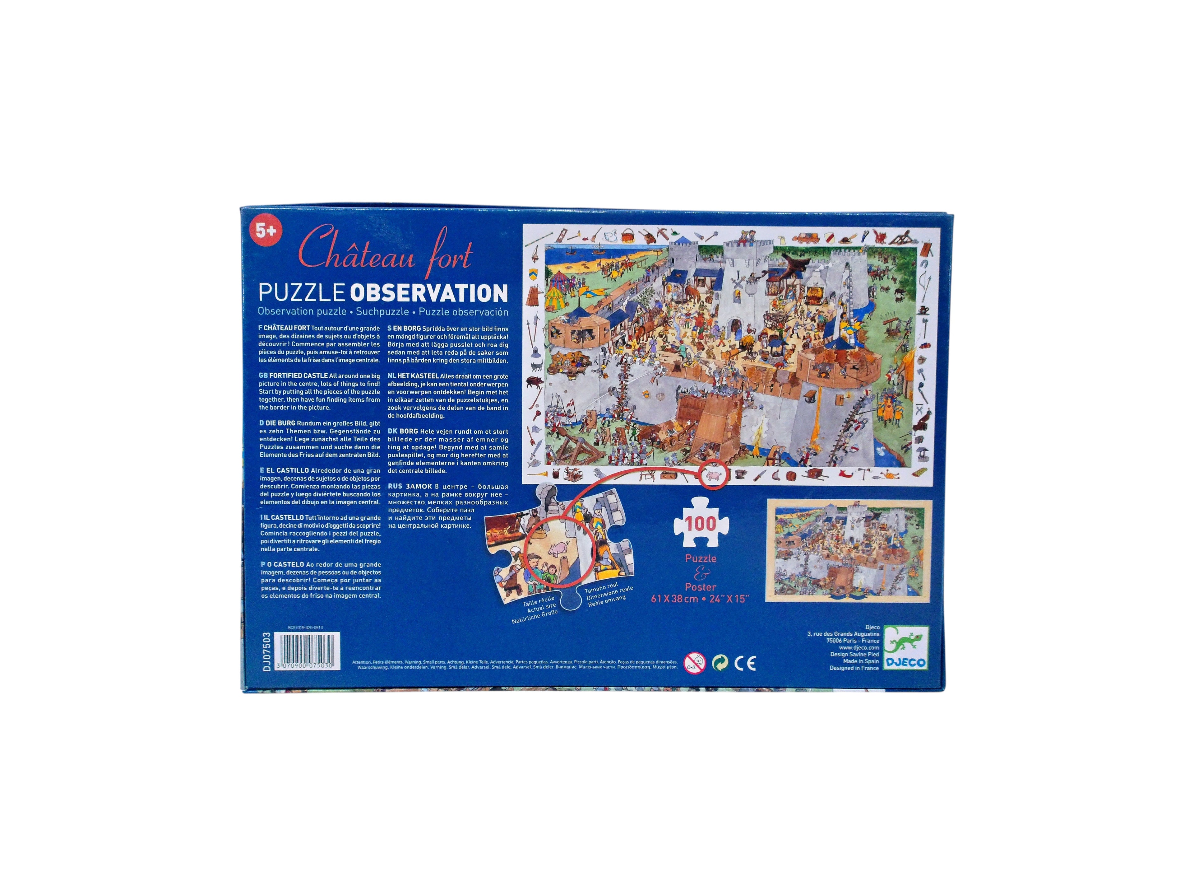 Puzzle découvertes - Le château fort - 100 pièces