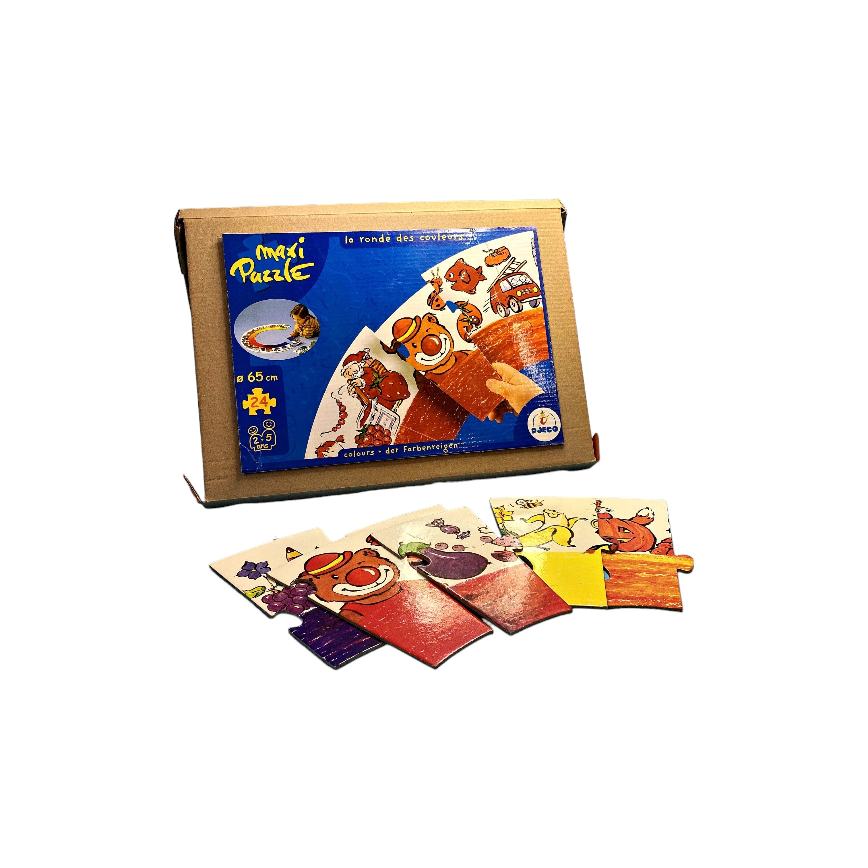 Maxi puzzle - La ronde des couleurs - 24 pièces