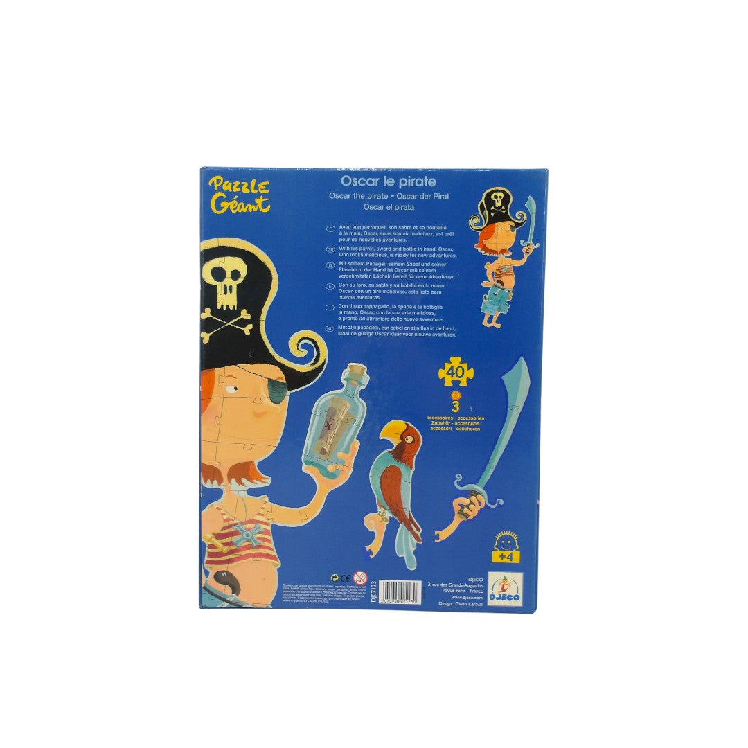 Puzzle géant - Oscar le pirate - 40 pièces