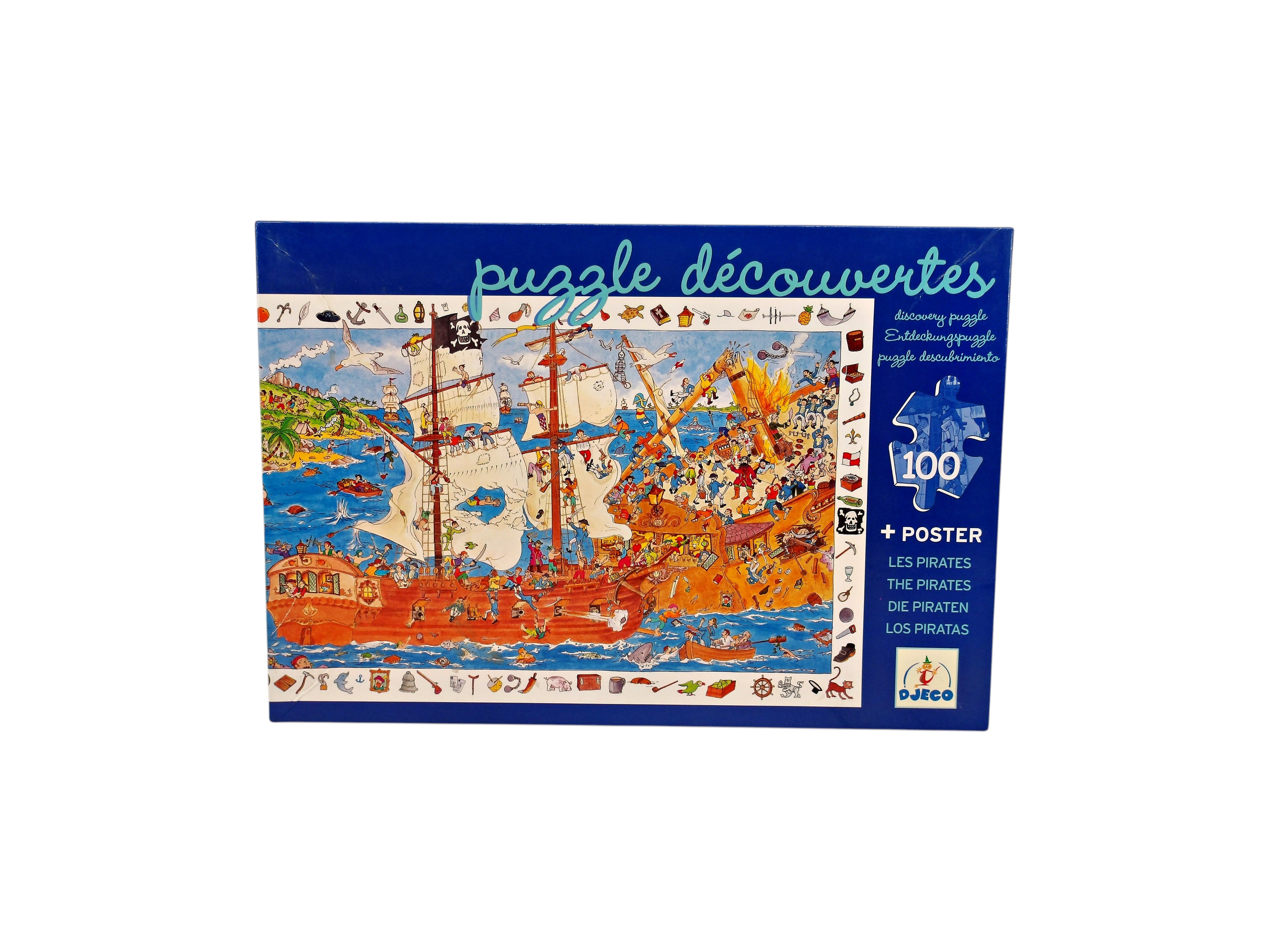 Puzzle observation - Les pirates - 100 pièces