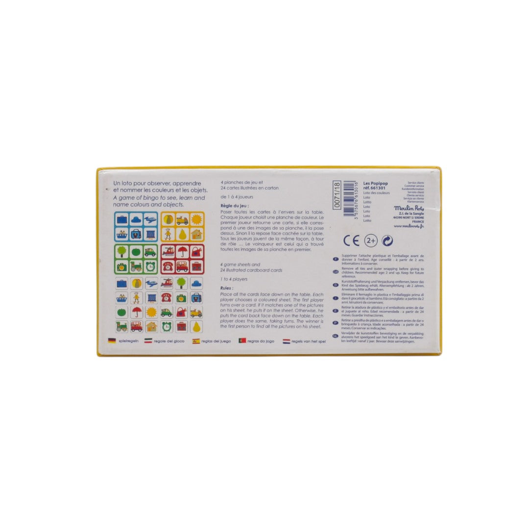Le loto des couleurs - Les Popipop