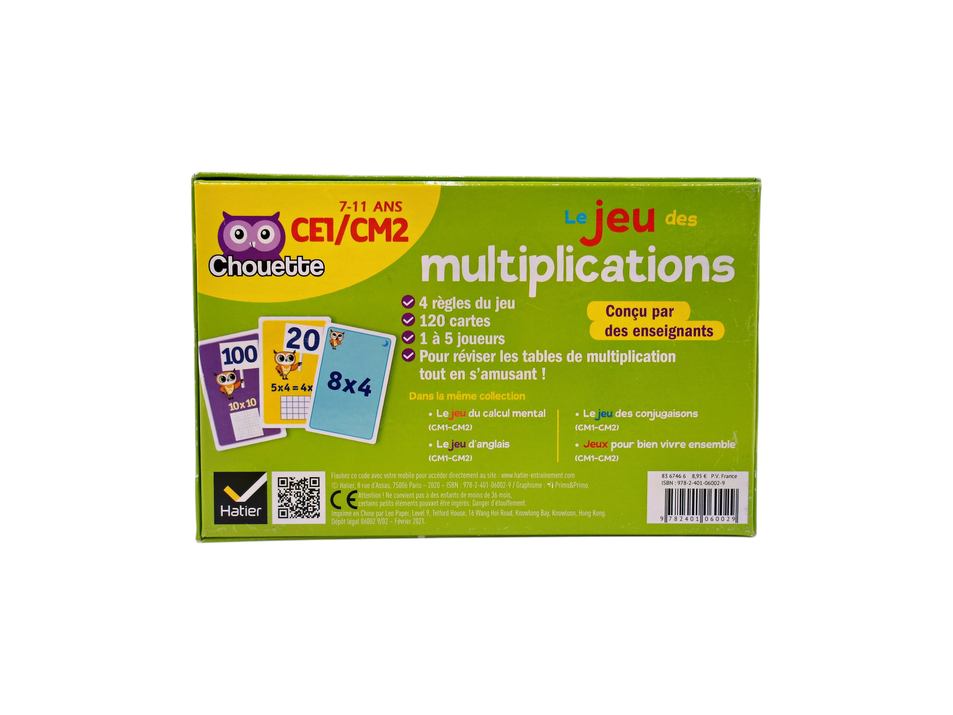 Le jeu des multiplications - CE1-CM2- Édition 2020