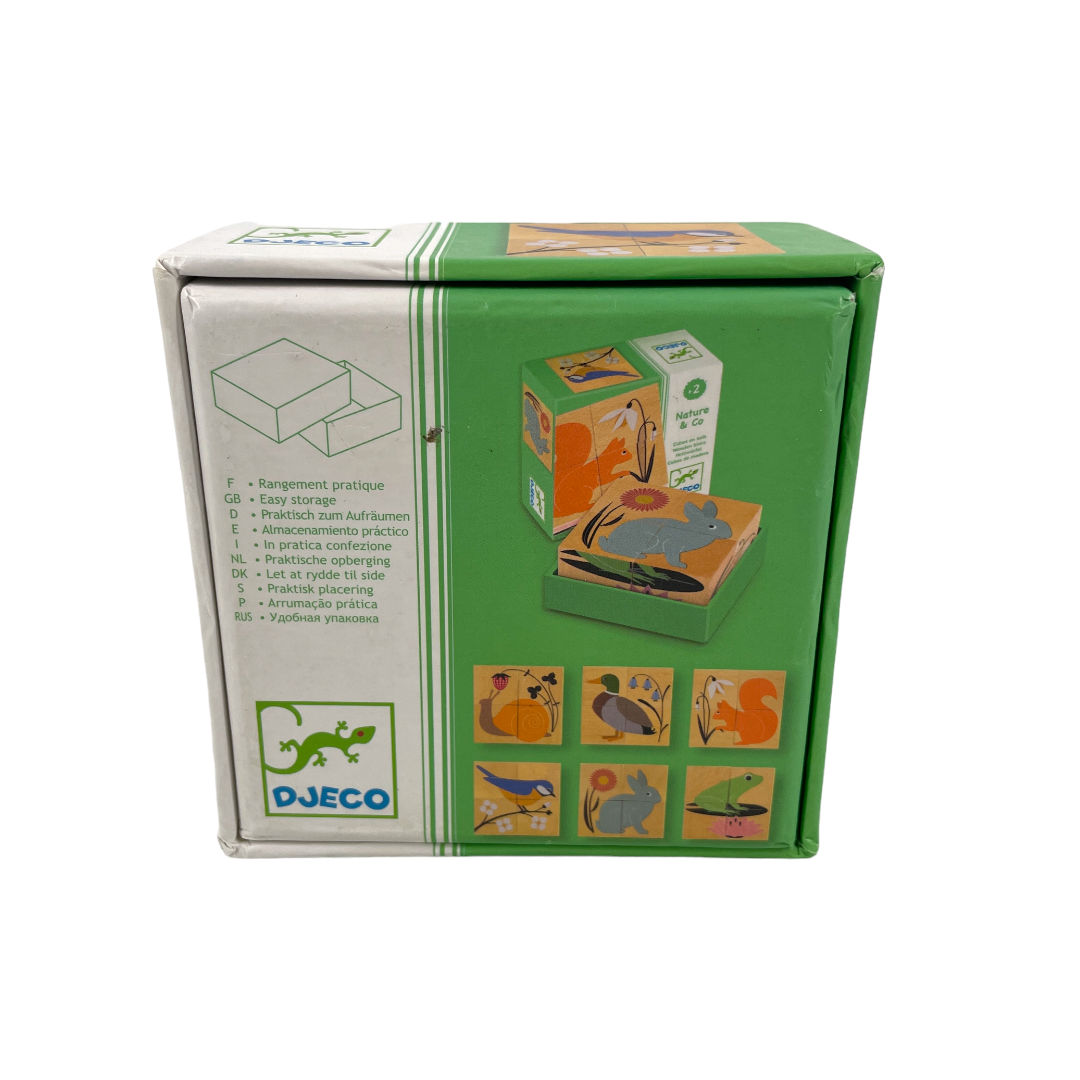 Puzzle cubes bois - Nature & Co