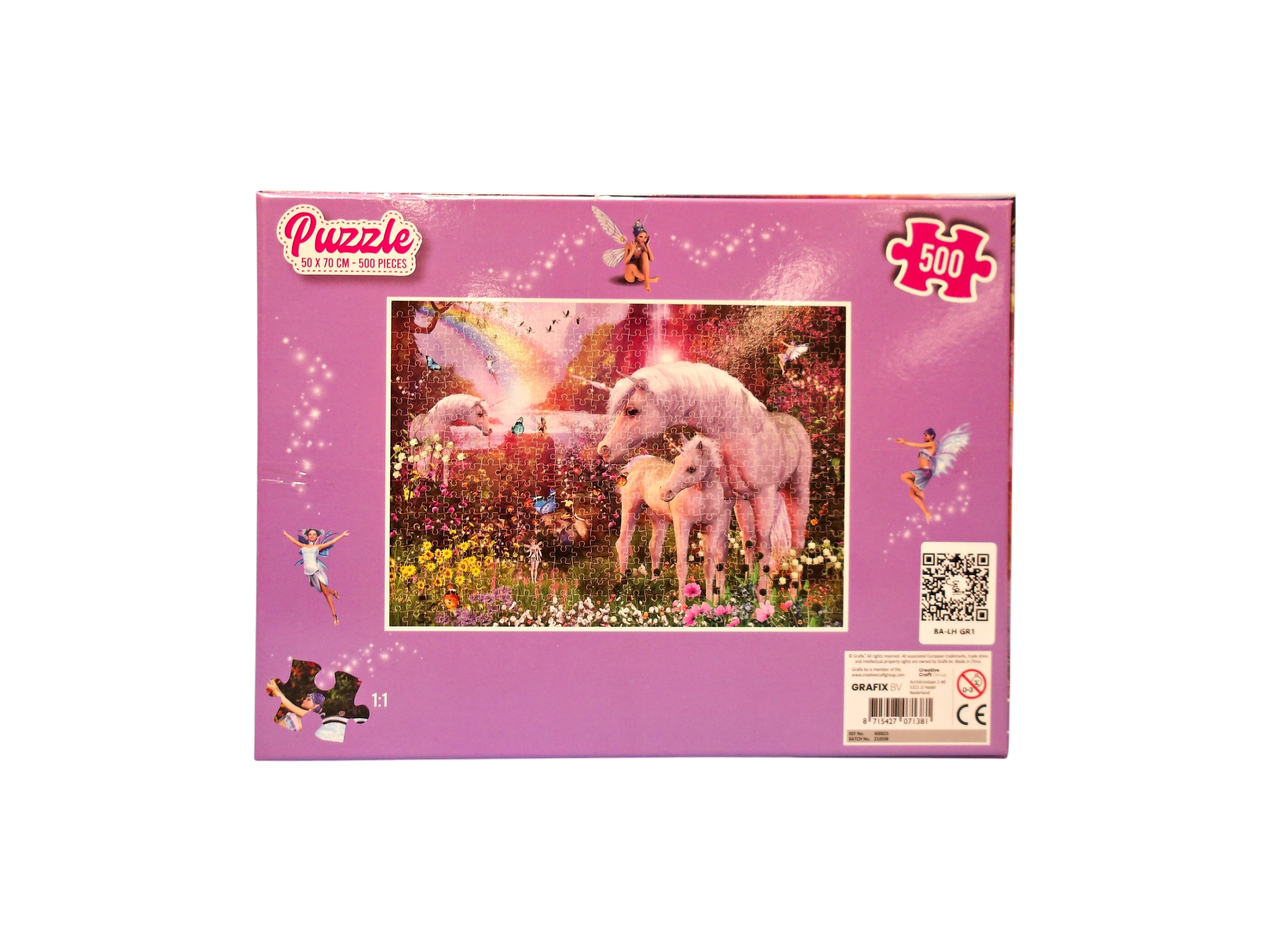Puzzle - Licornes magiques - 500 pièces