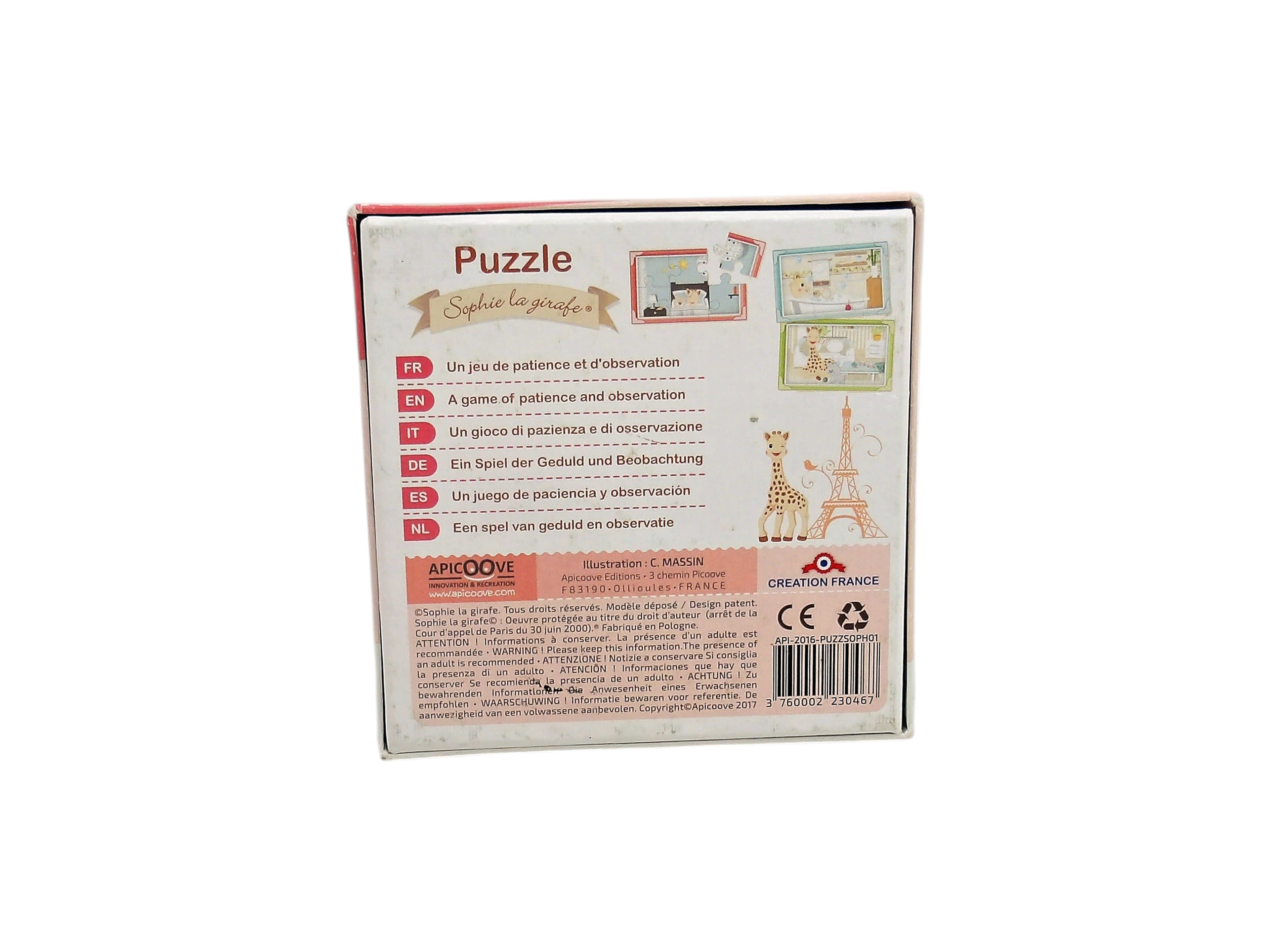 Puzzle - Sophie la Girafe x 3- Édition 2017