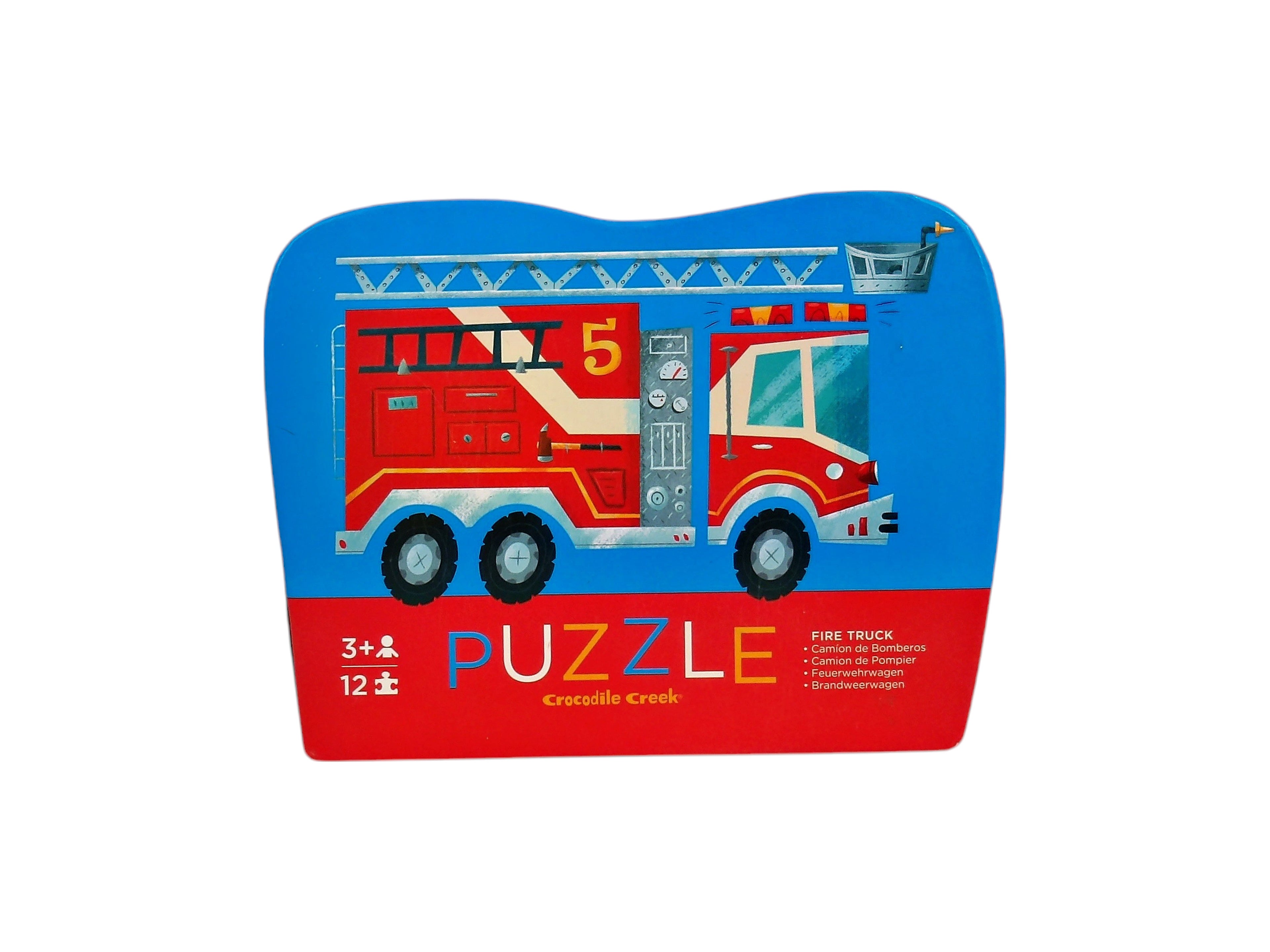 Puzzle - Camion de pompier - 12 pièces