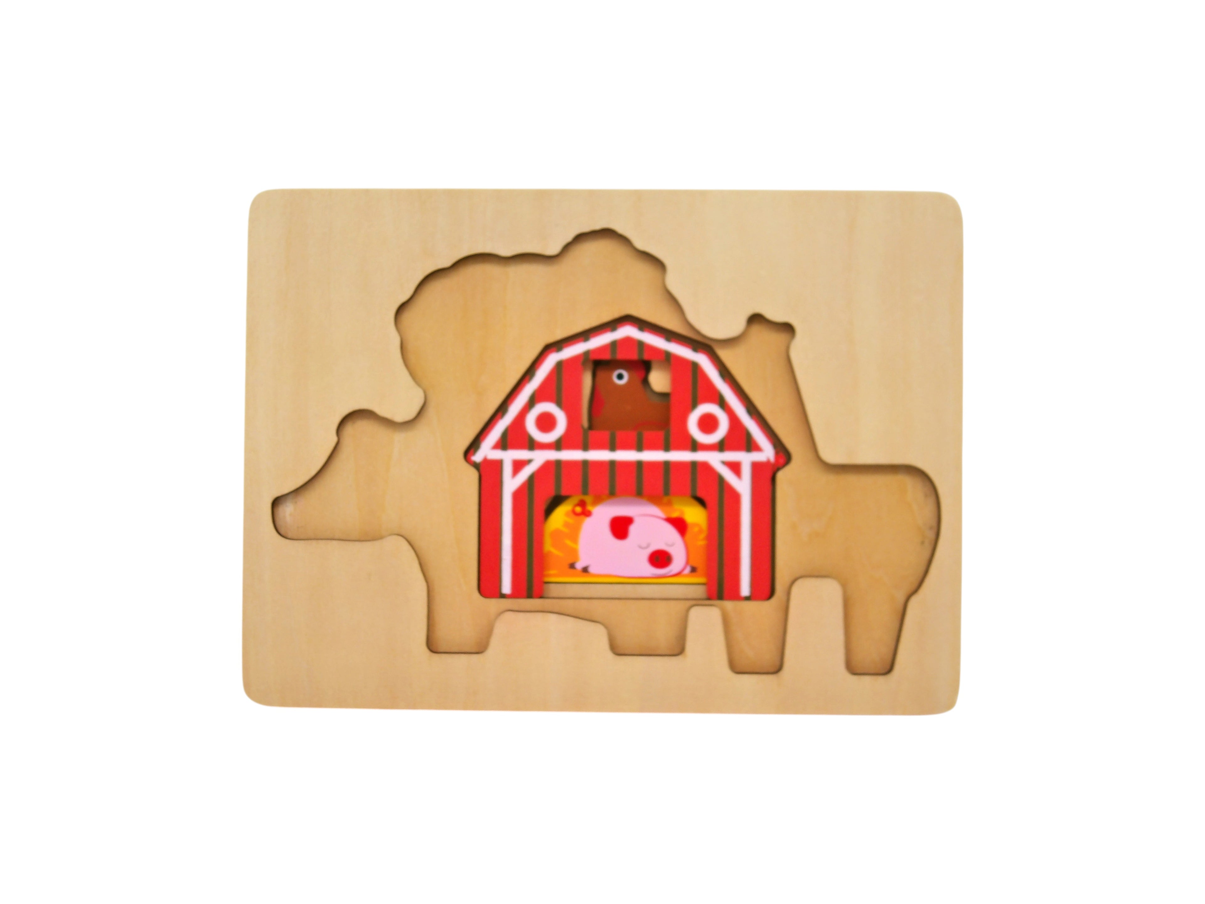 Puzzle à étages - Animaux de la ferme