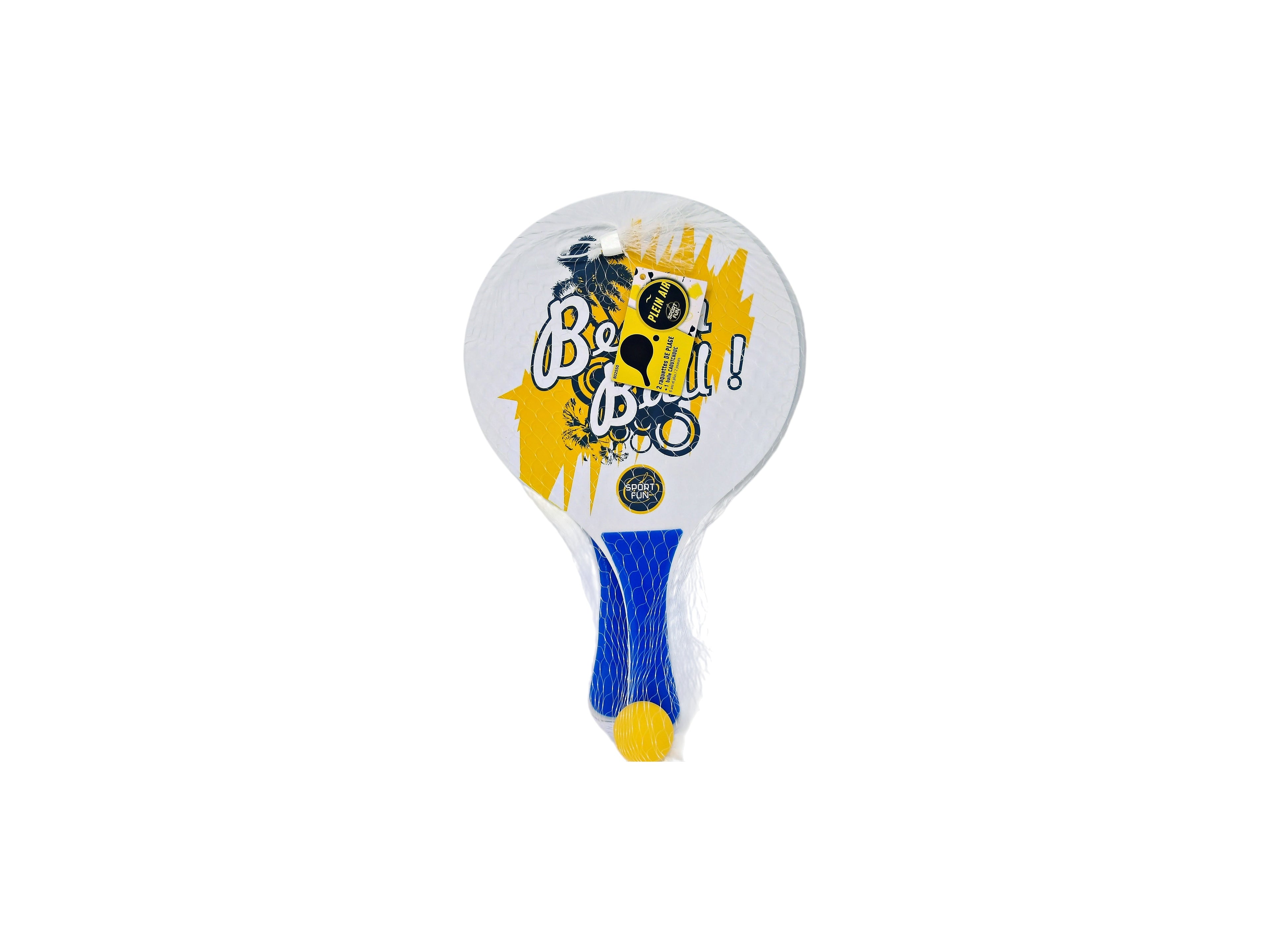 Set de 2 raquettes de plage avec balle