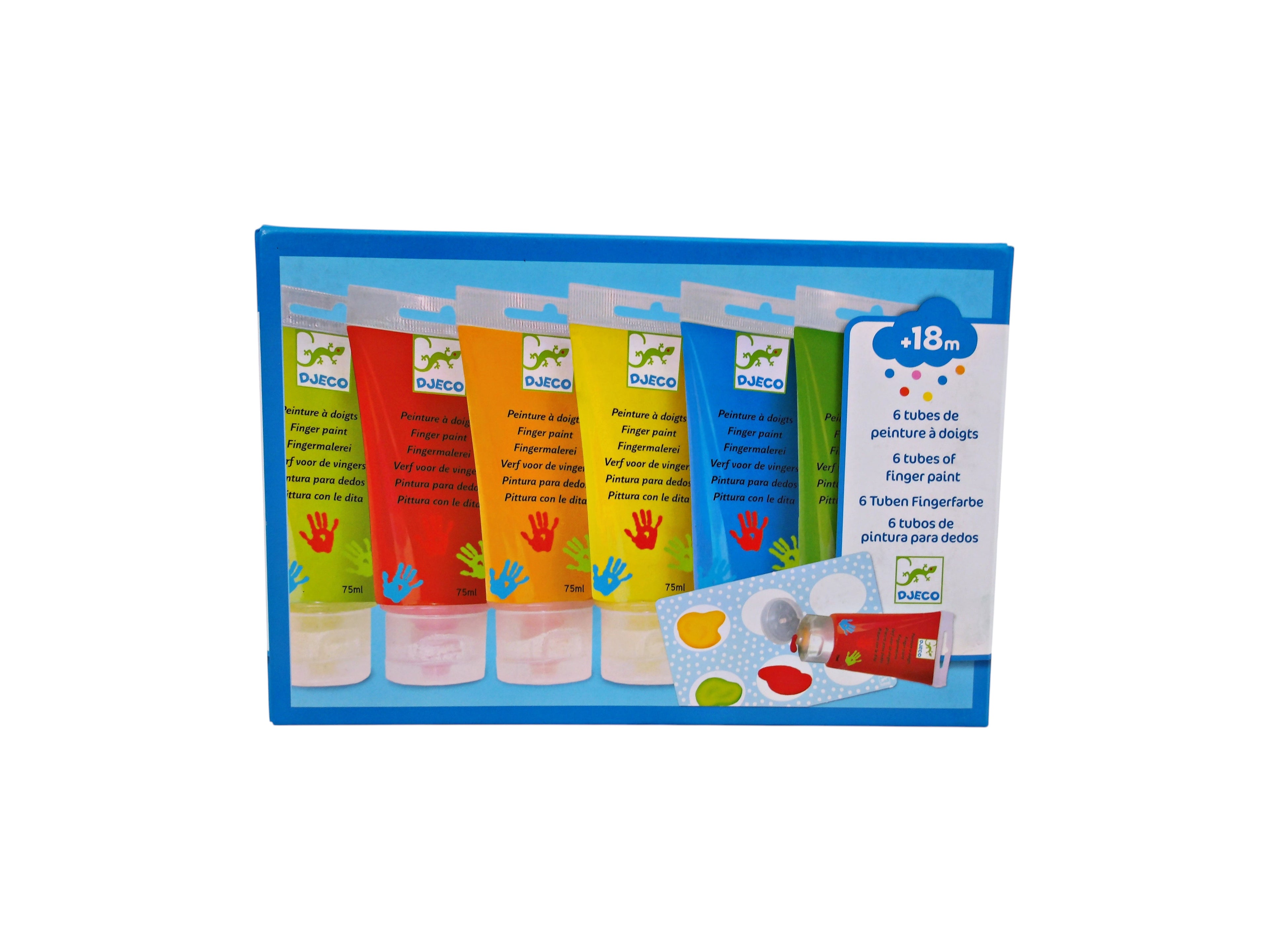 Tubes de peinture à doigts